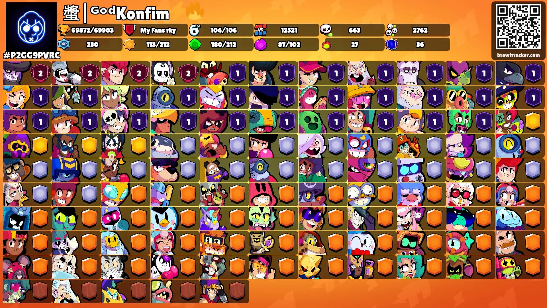 螿|ᴳᵒᵈKonfim⚡🔥's Ranks