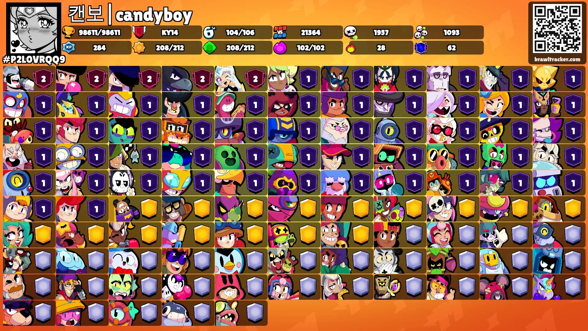 캔보|candyboy's Ranks