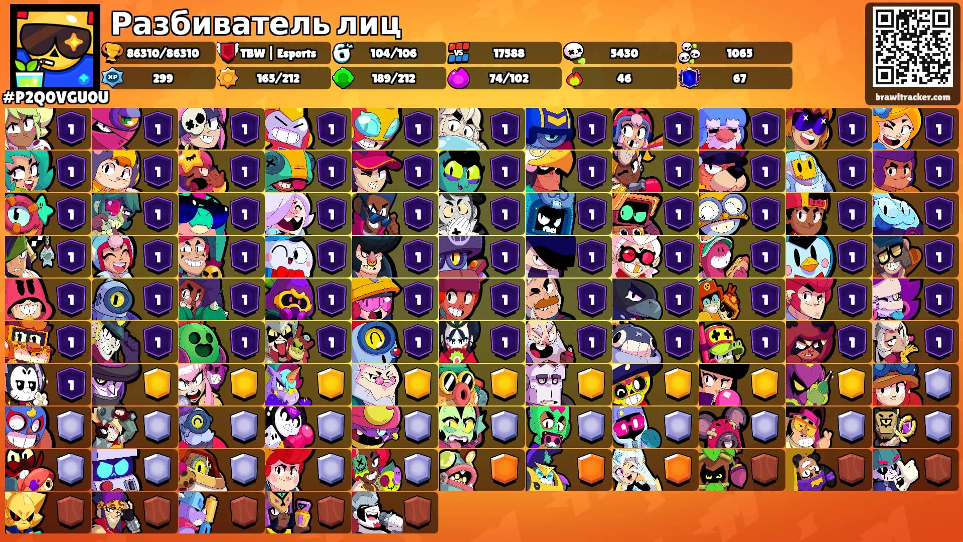 Разбиватель лиц's Ranks
