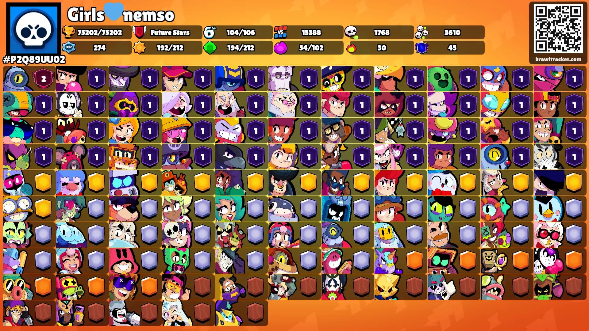 Girls💙nemso's Ranks