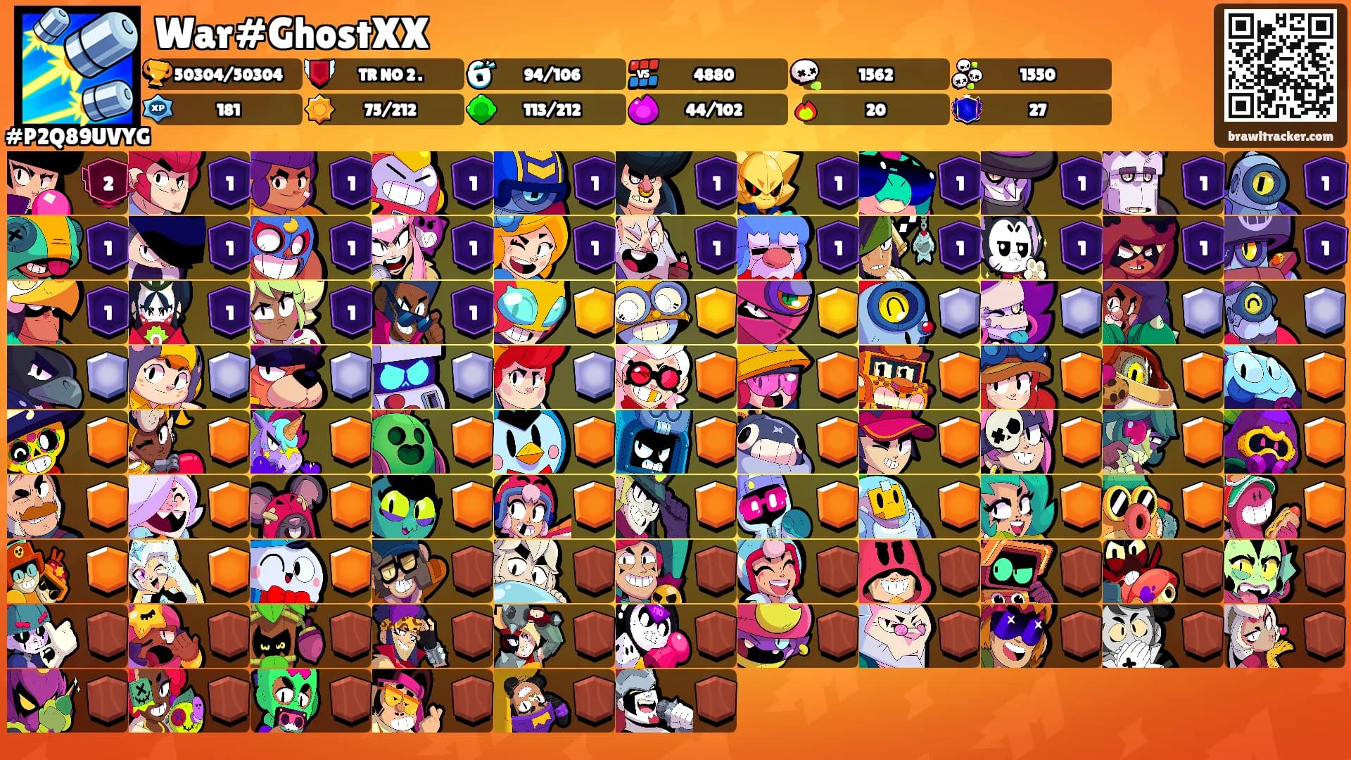 War#GhostXX's Ranks
