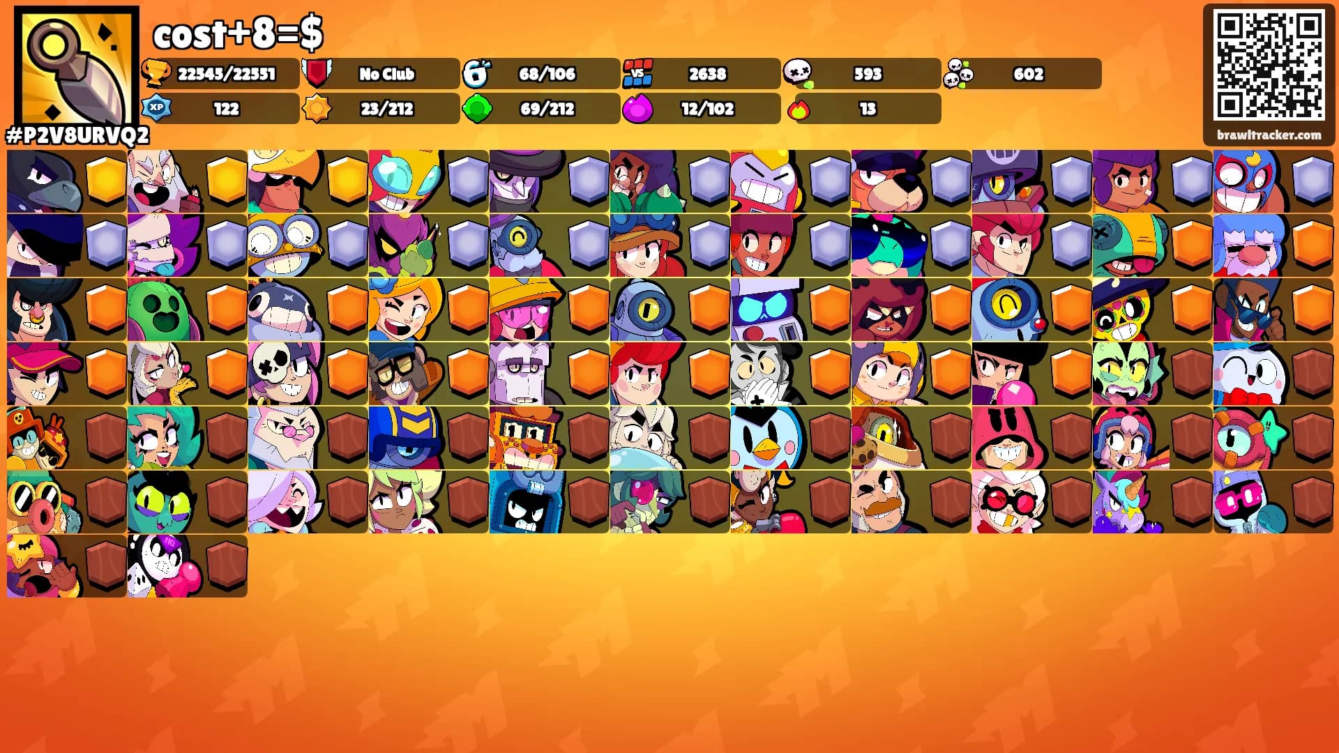 cost+8=$'s Ranks