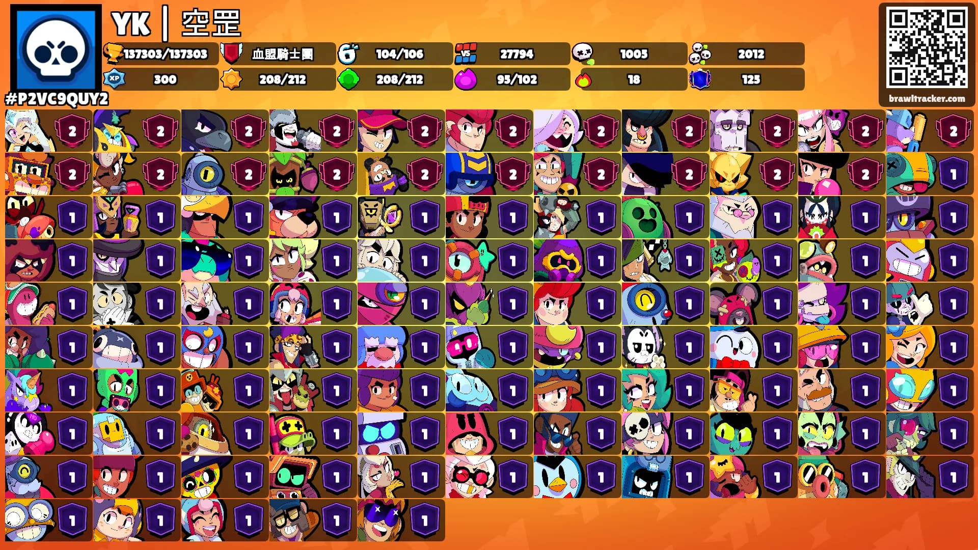 YK | 空罡's Ranks