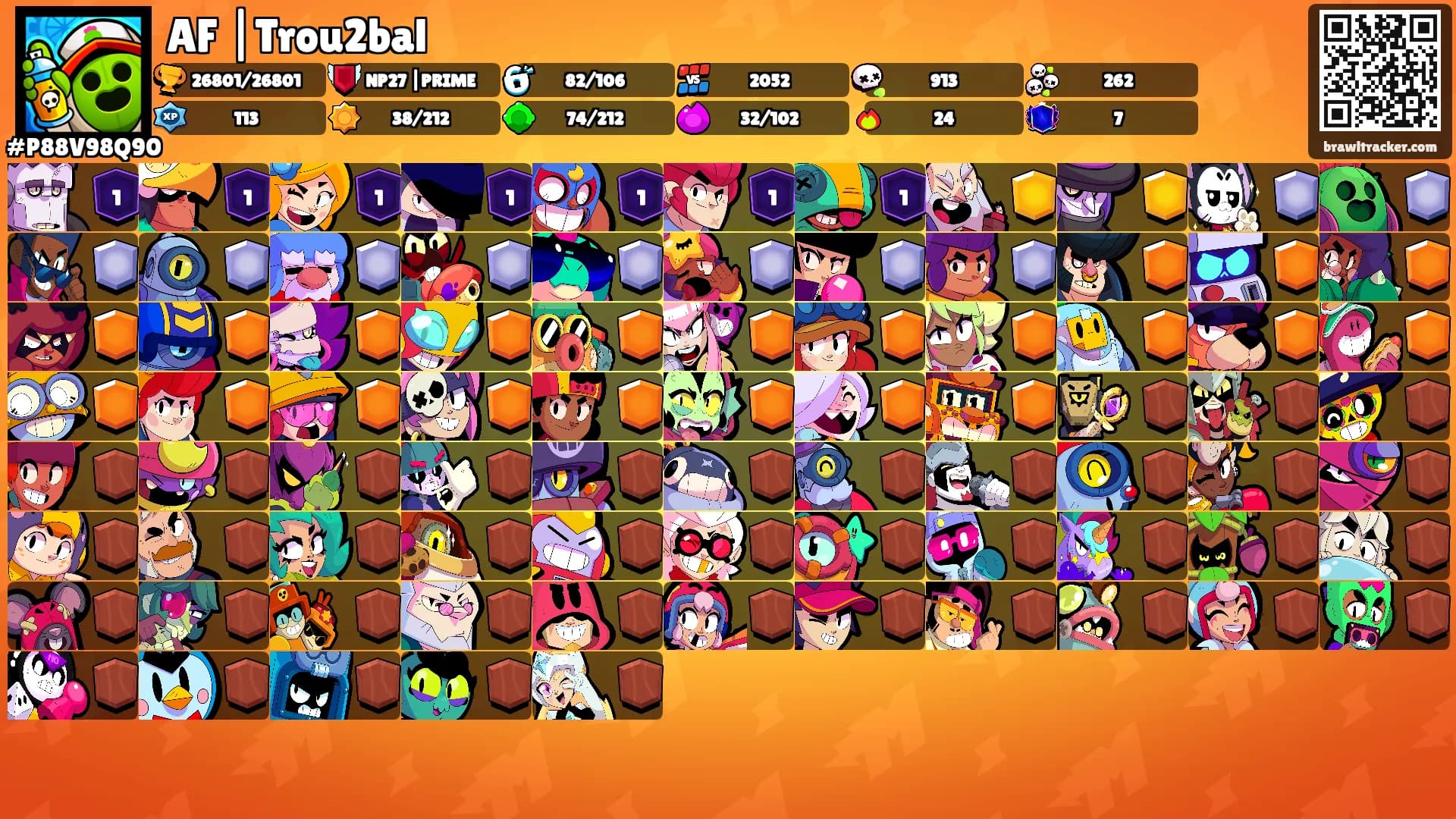 AF |Trou2bal's Ranks