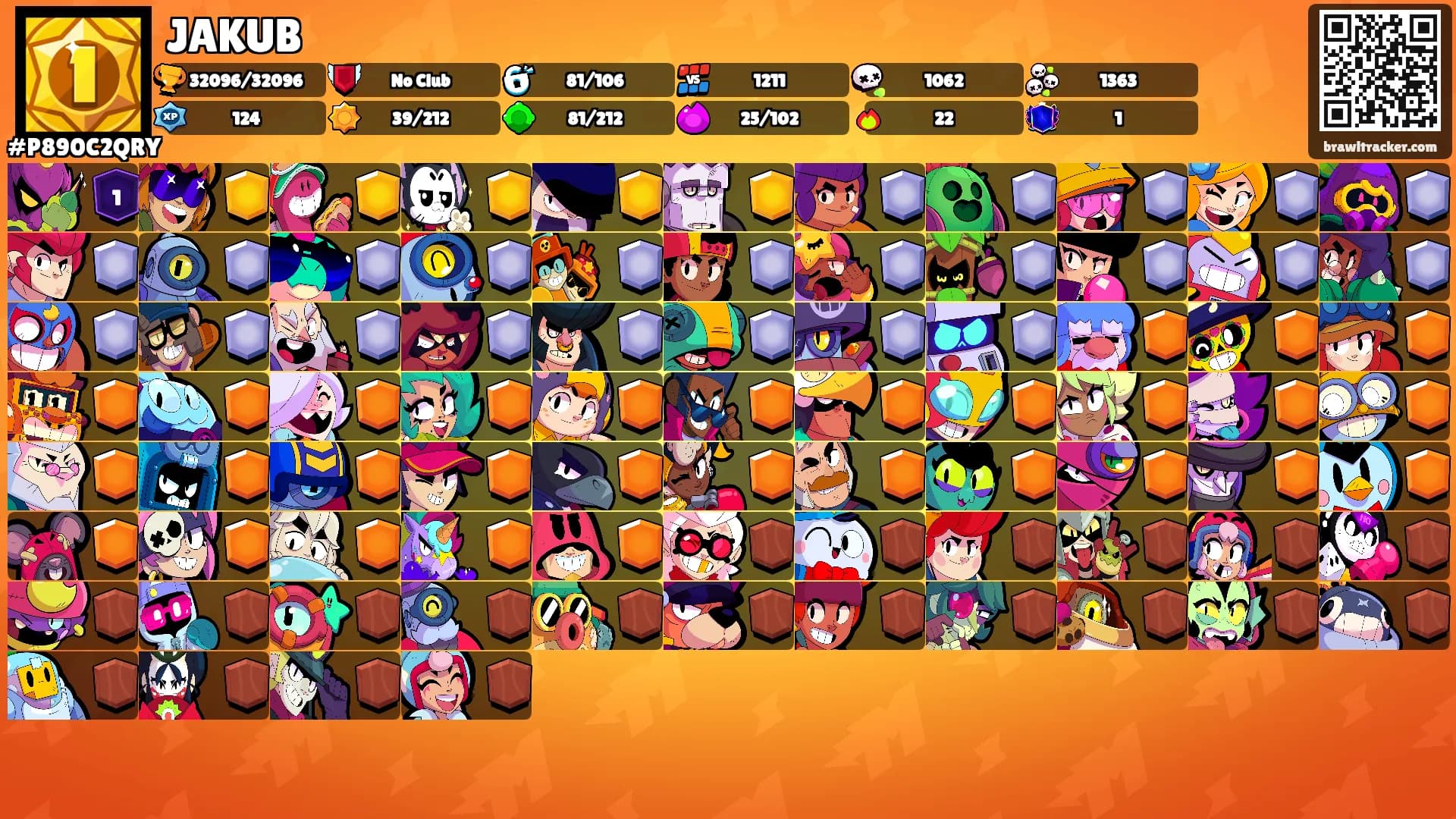 JAKUB's Ranks