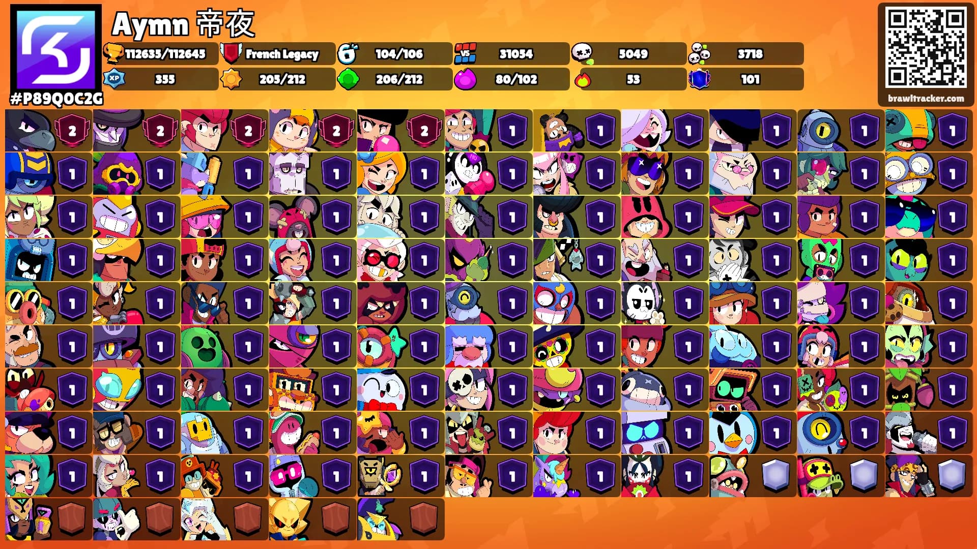Aymn 帝夜's Ranks