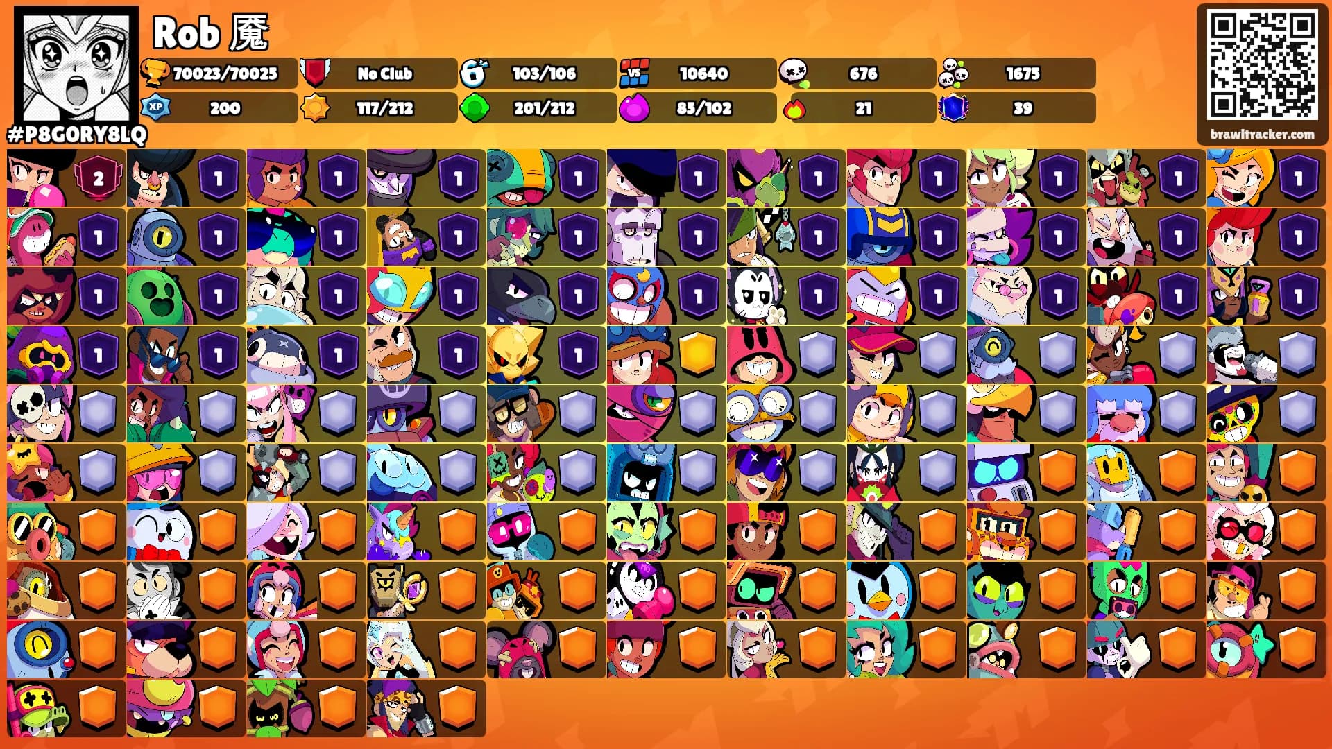 Rob 魇's Ranks