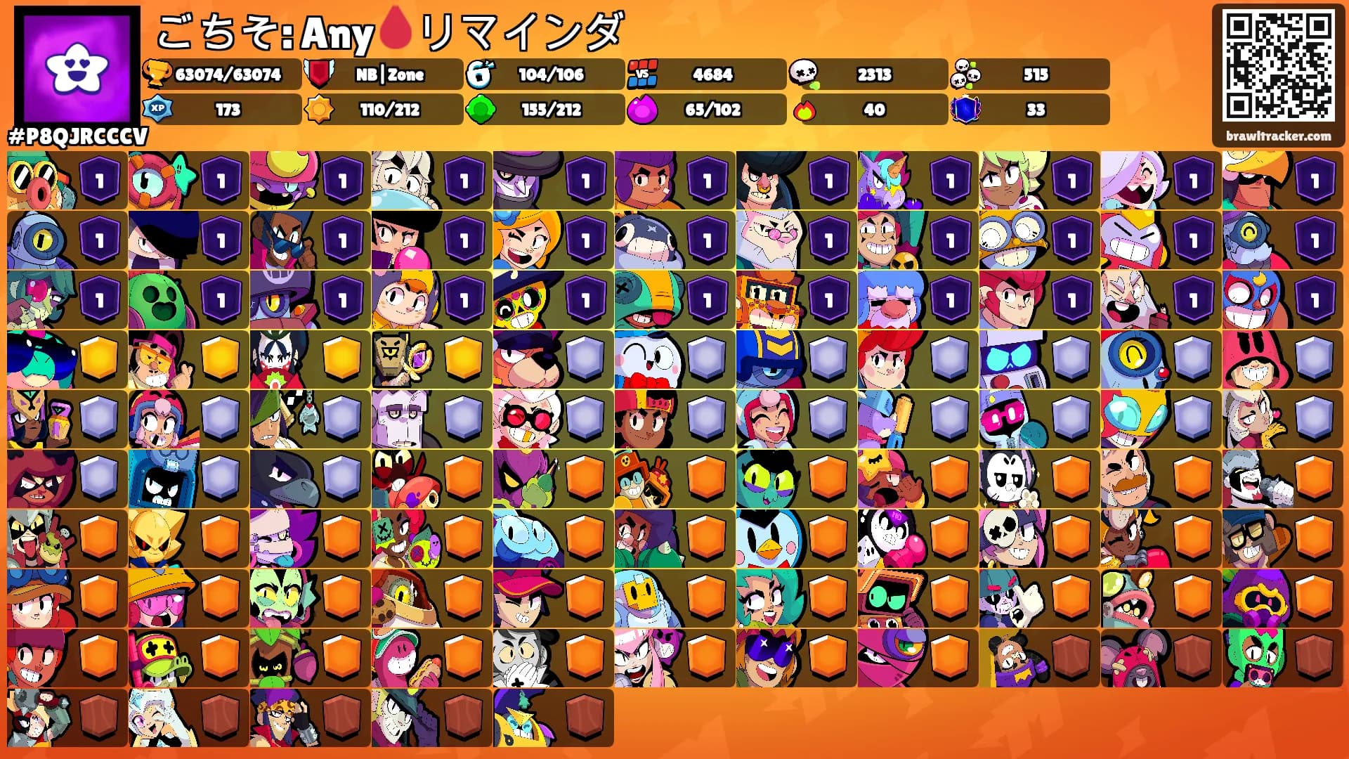 ごちそ: Any🩸リマインダ's Ranks