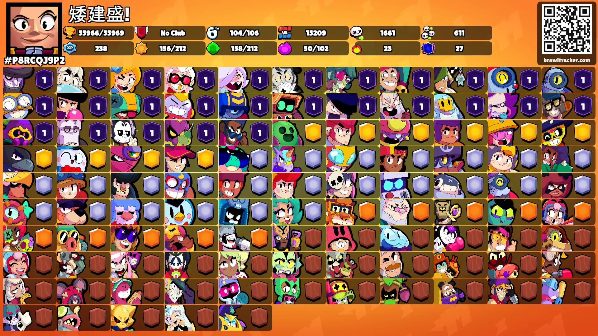矮建盛!'s Ranks