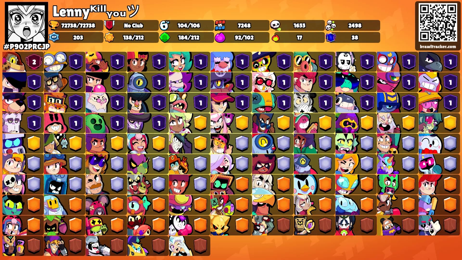 Lennyᴷⁱˡˡᵧₒᵤツ's Ranks