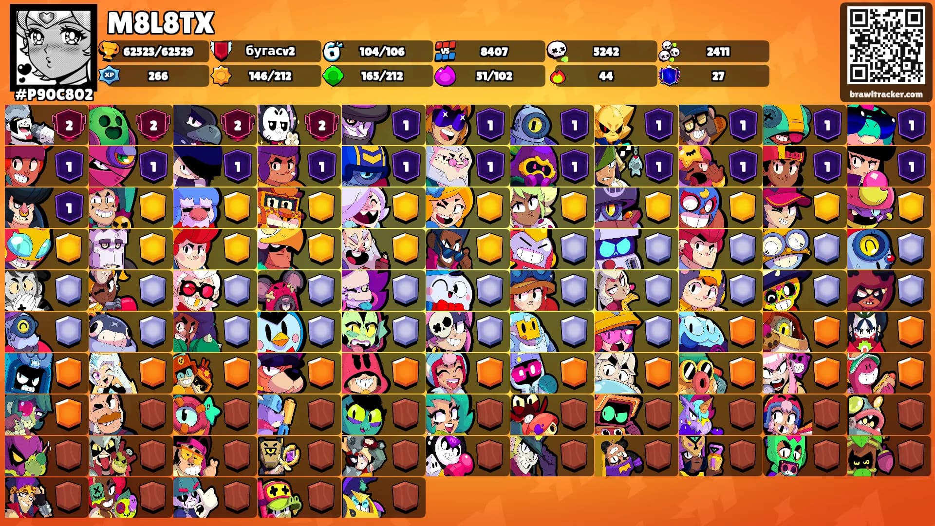M8L8TX's Ranks
