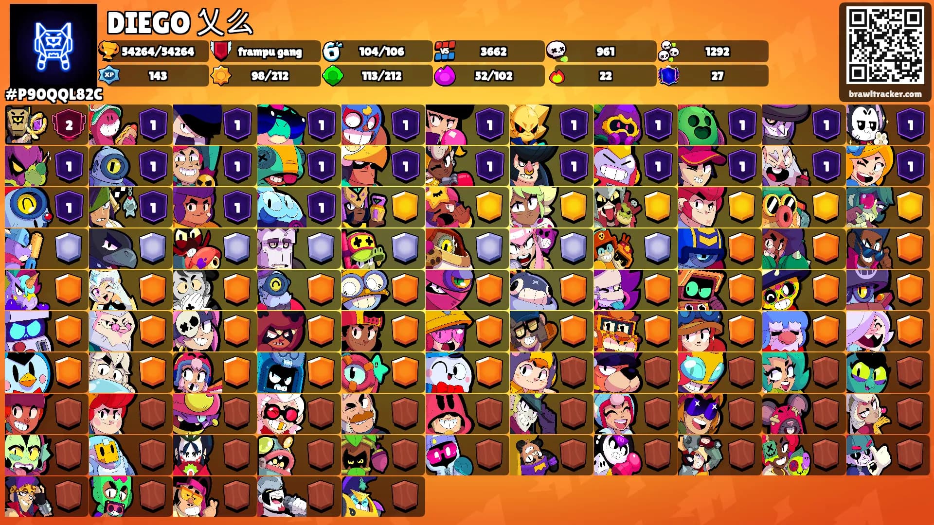 DIEGO 乂么's Ranks