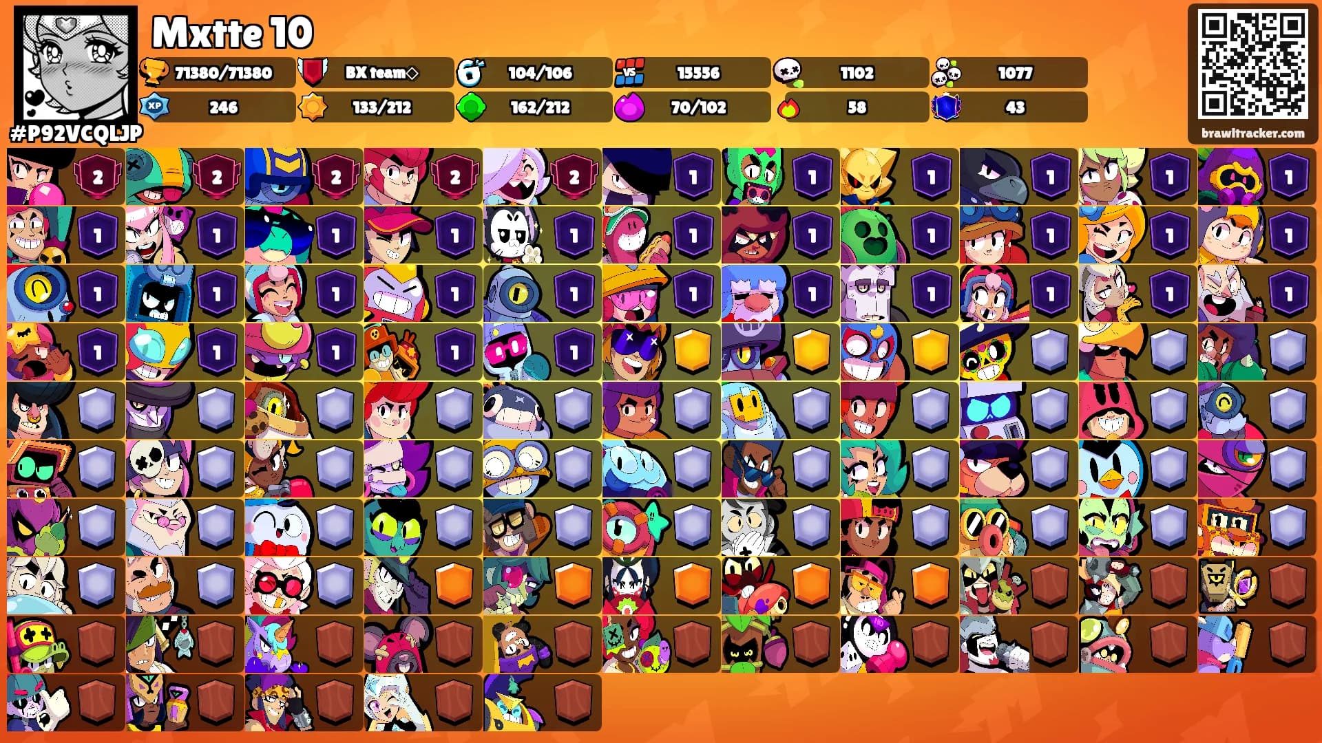 Mxtte 10's Ranks