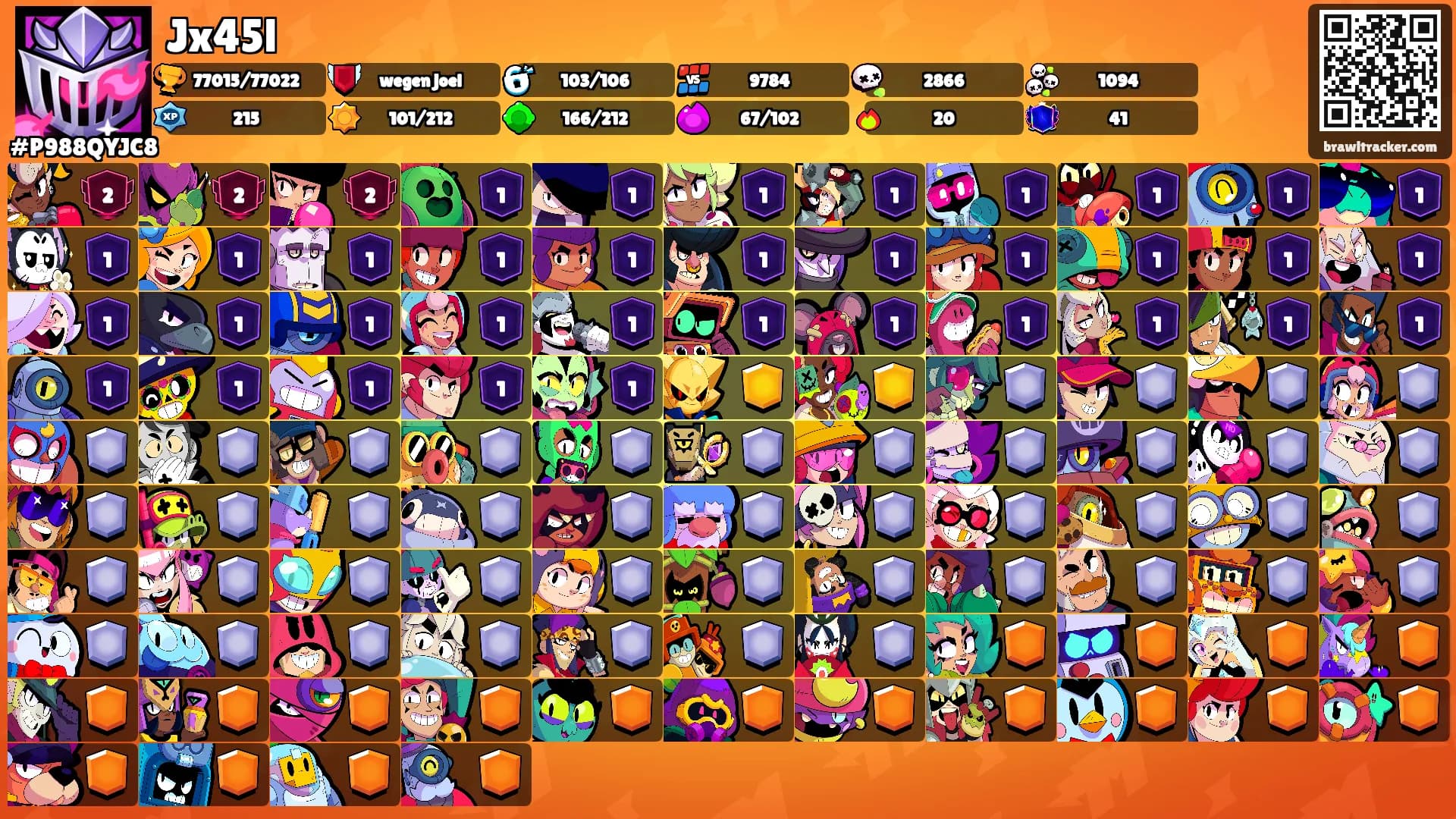 Jx45l's Ranks