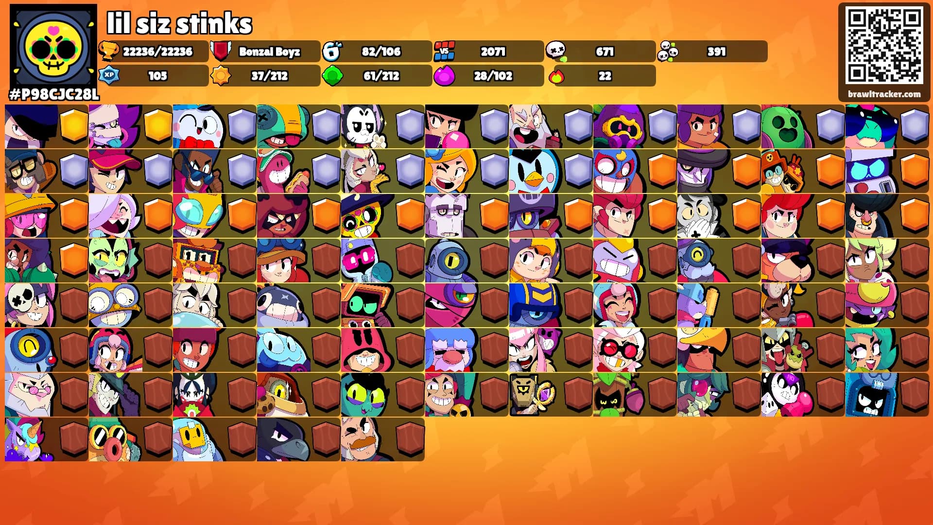 lil siz stinks's Ranks