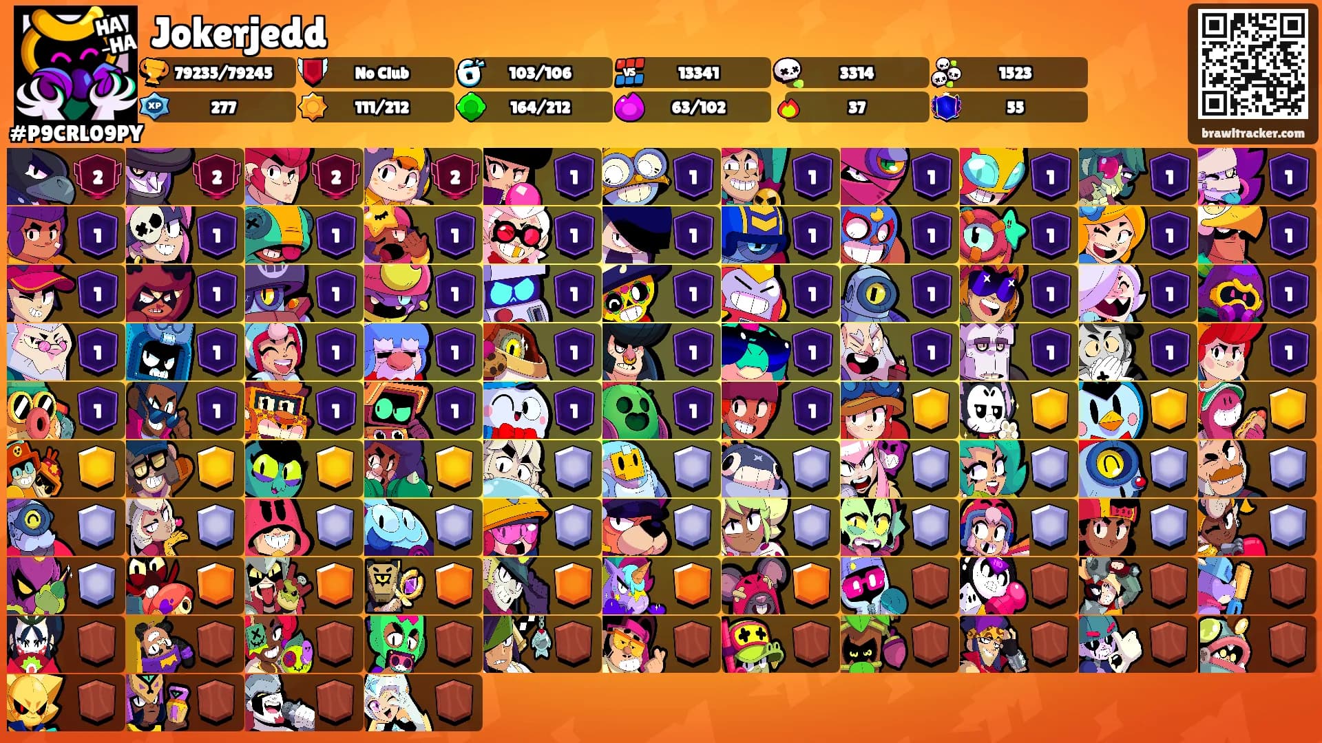 Jokerjedd's Ranks