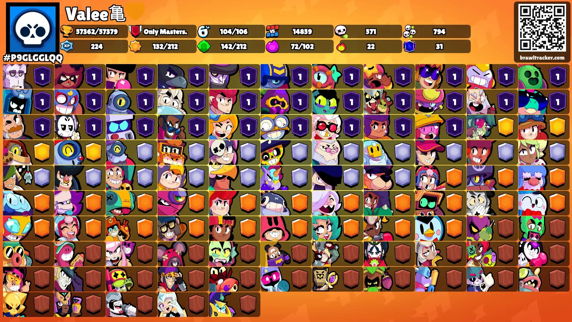 Valee亀🧡's Ranks