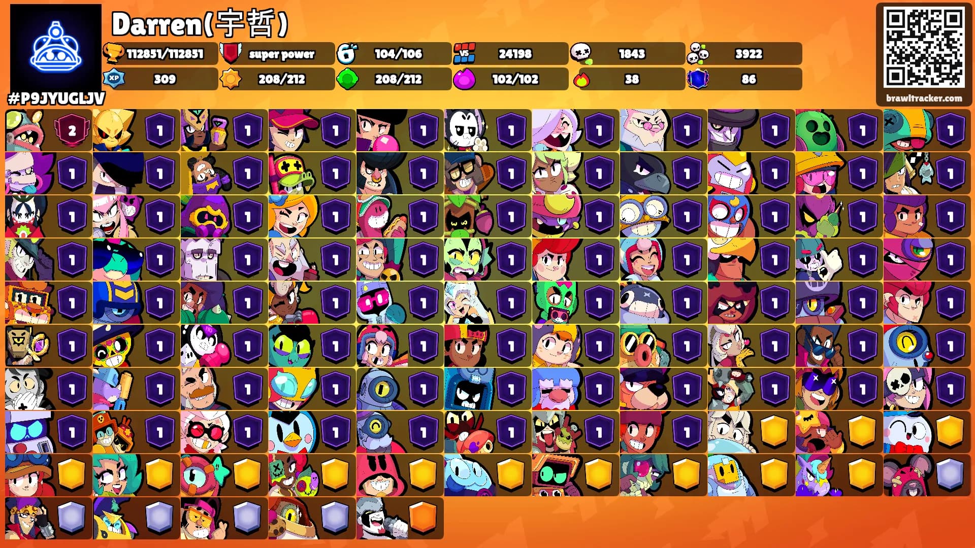 Darren(宇哲)'s Ranks
