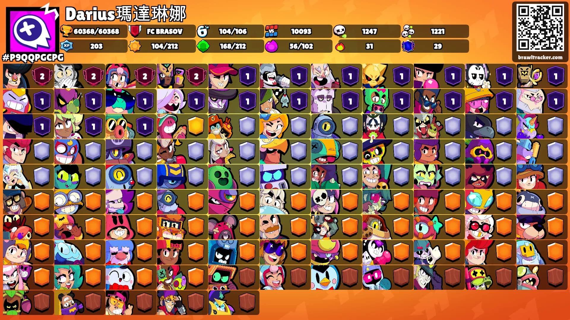 Darius瑪達琳娜's Ranks