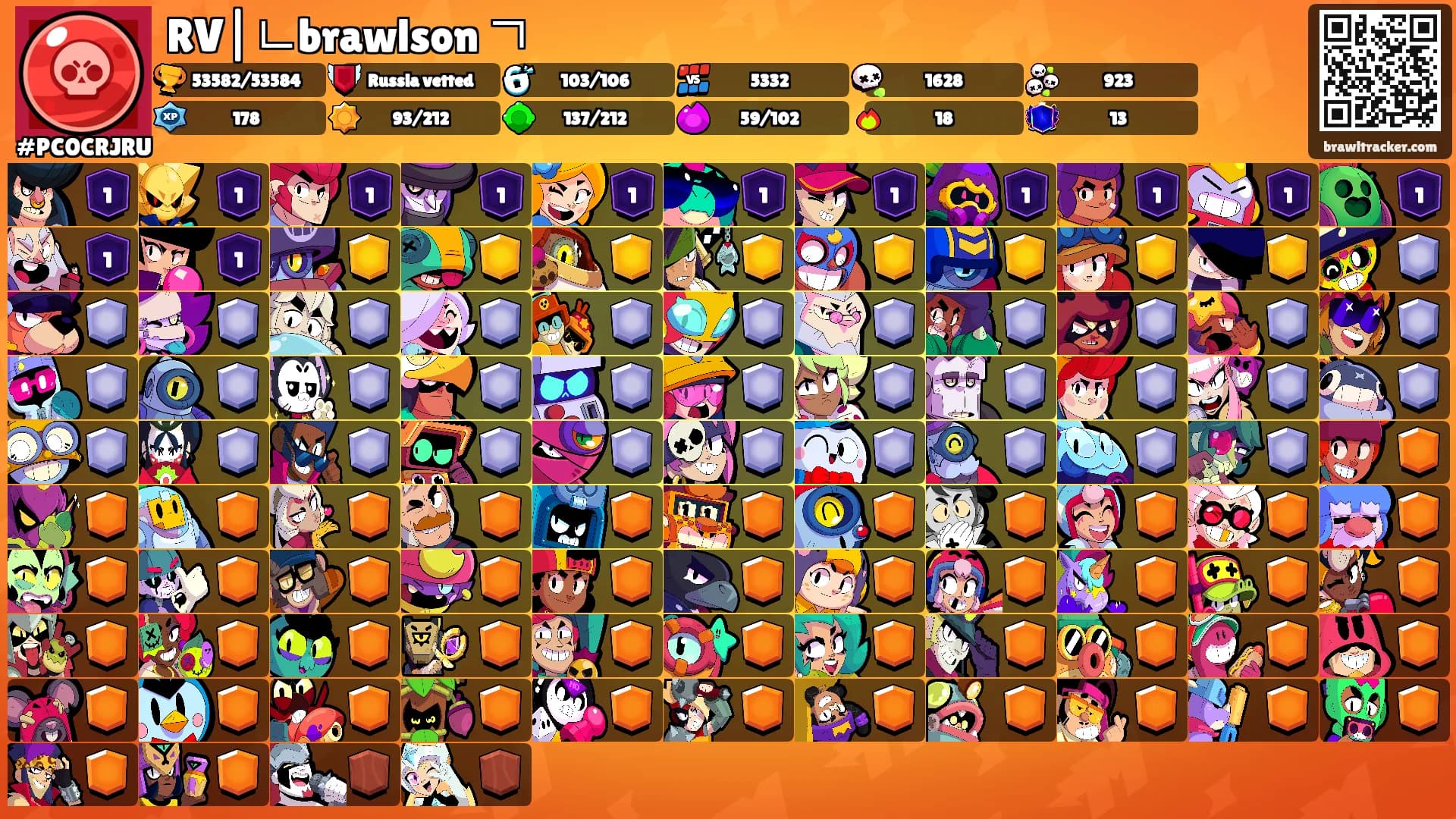 RV|ㄴbrawlson ㄱ's Ranks