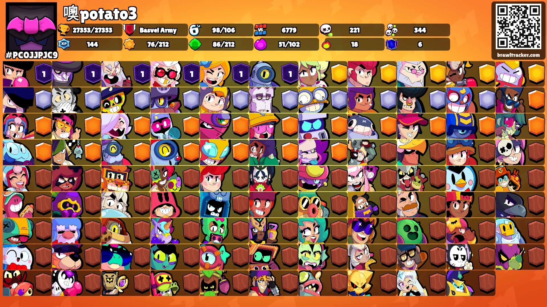 噢potato3's Ranks