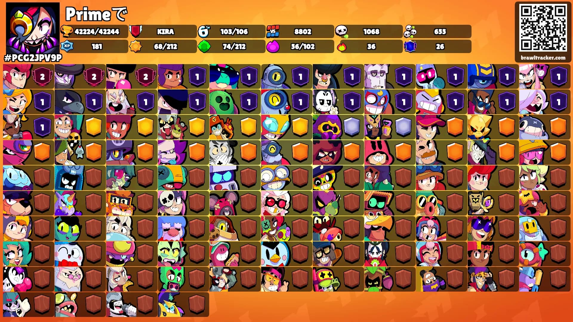 Primeで's Ranks