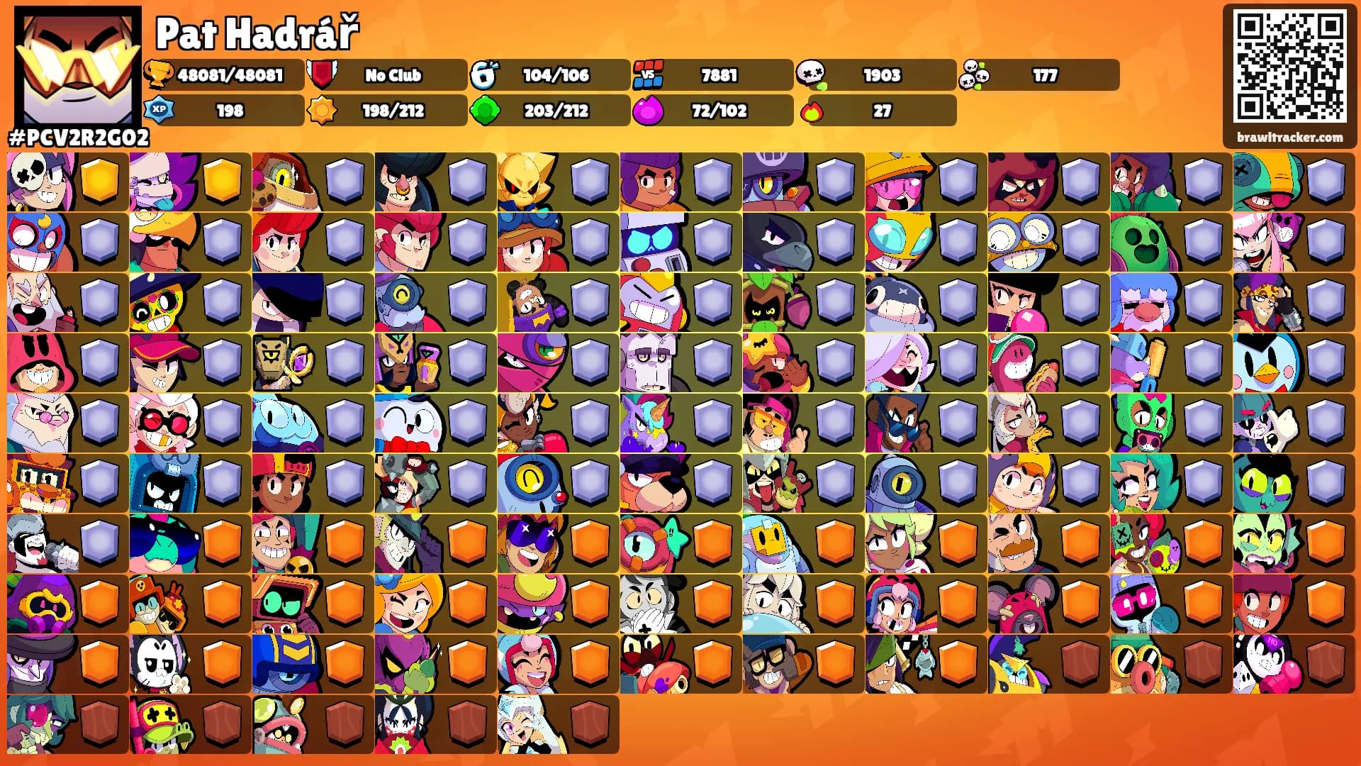 Pat Hadrář's Ranks