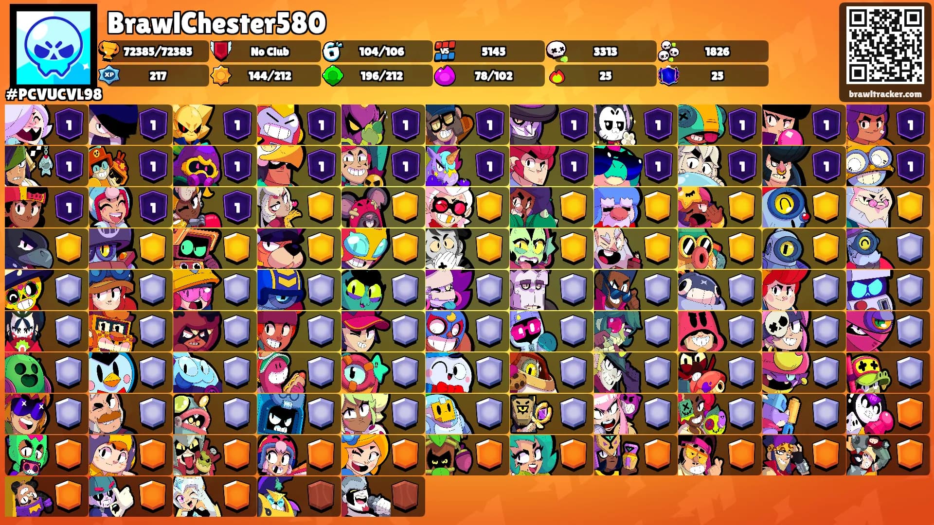 BrawlChester580's Ranks
