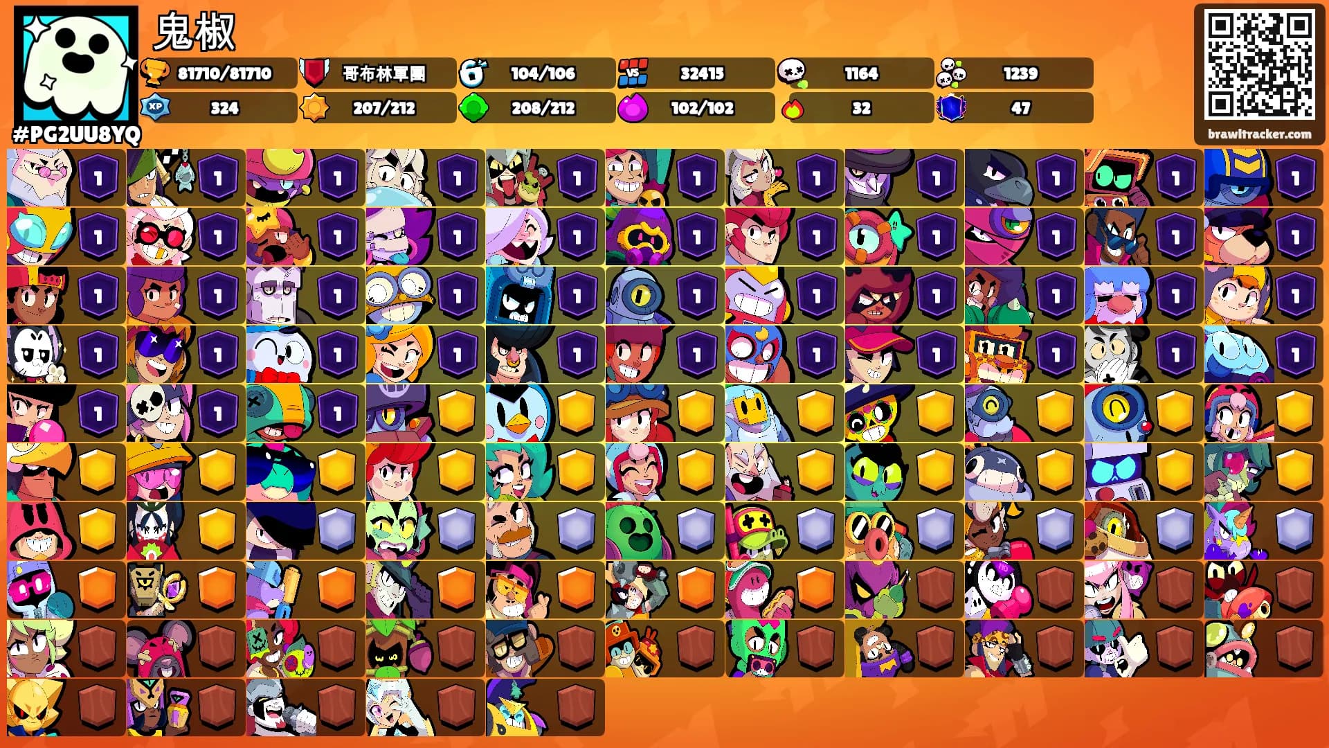 鬼椒's Ranks
