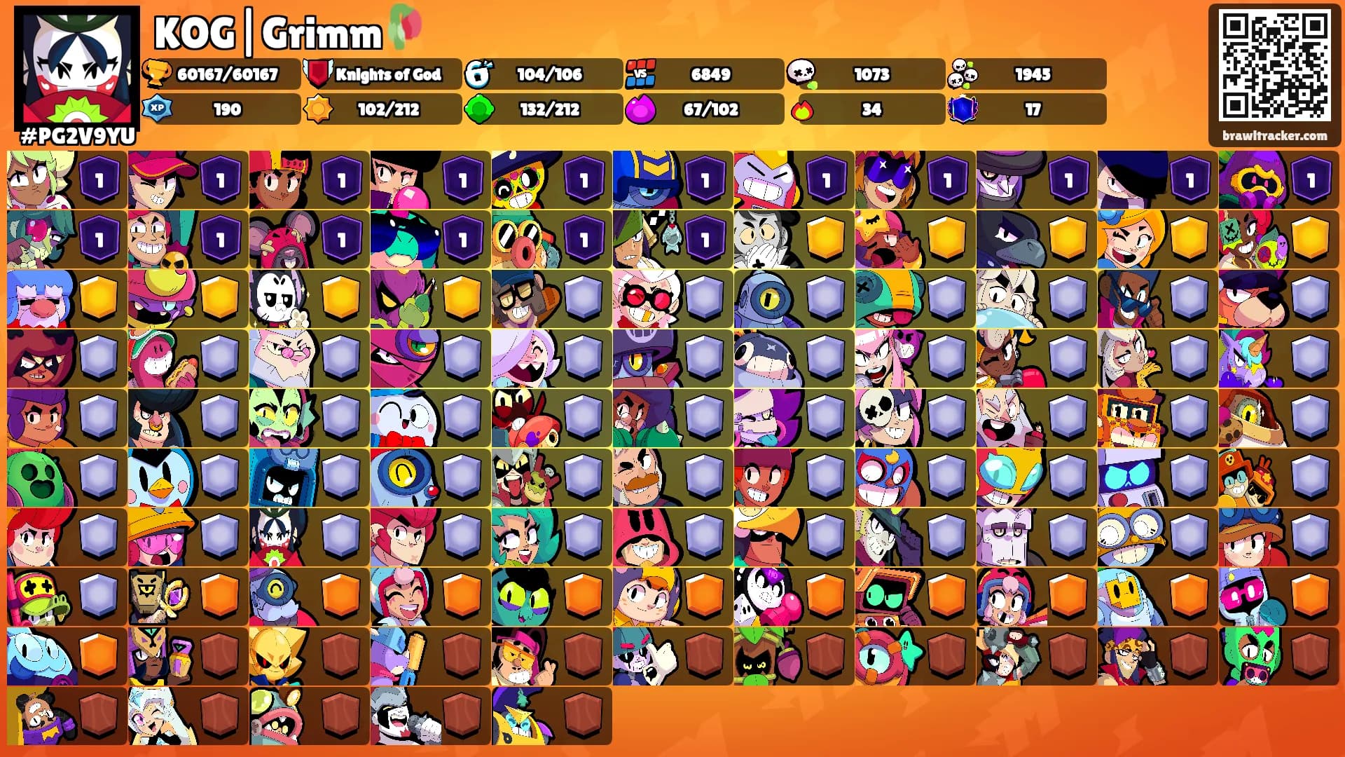KOG|Grimm🥀's Ranks