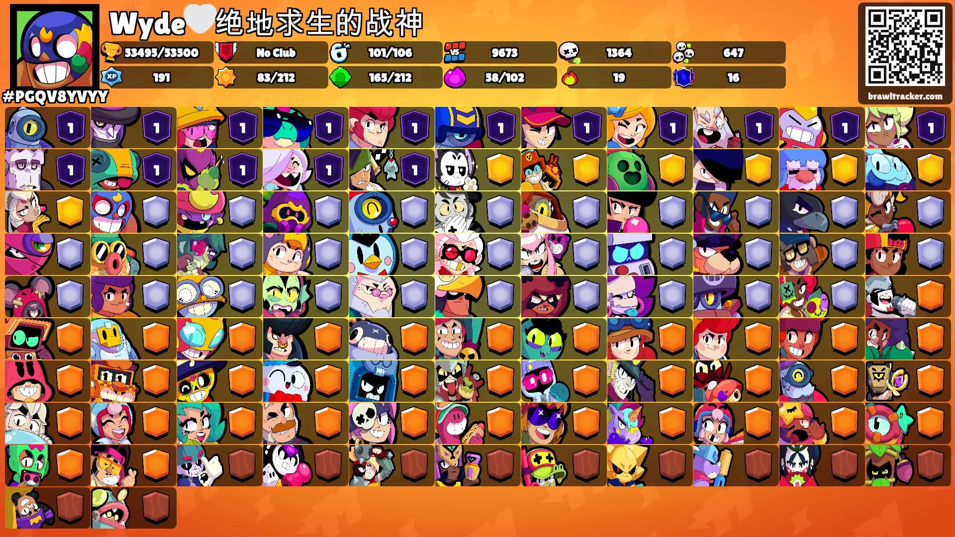 Wyde🤍绝地求生的战神's Ranks