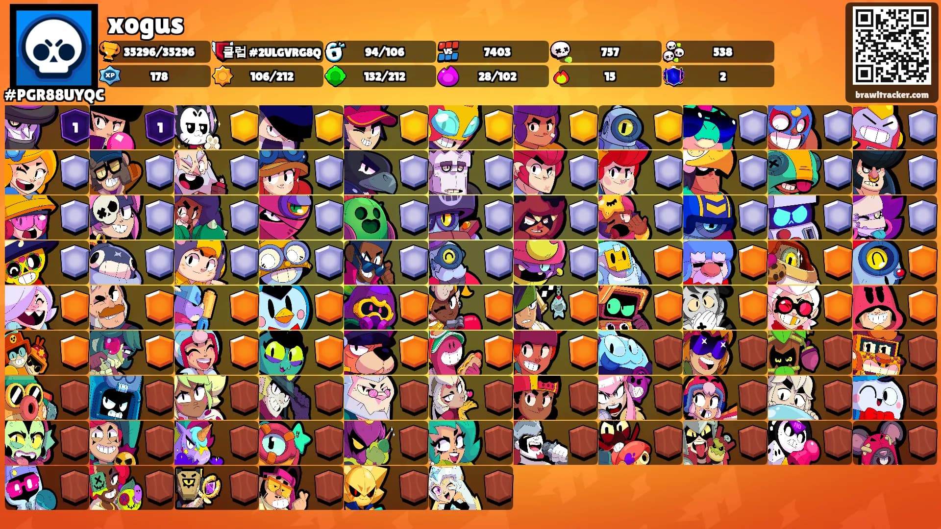 xogus's Ranks