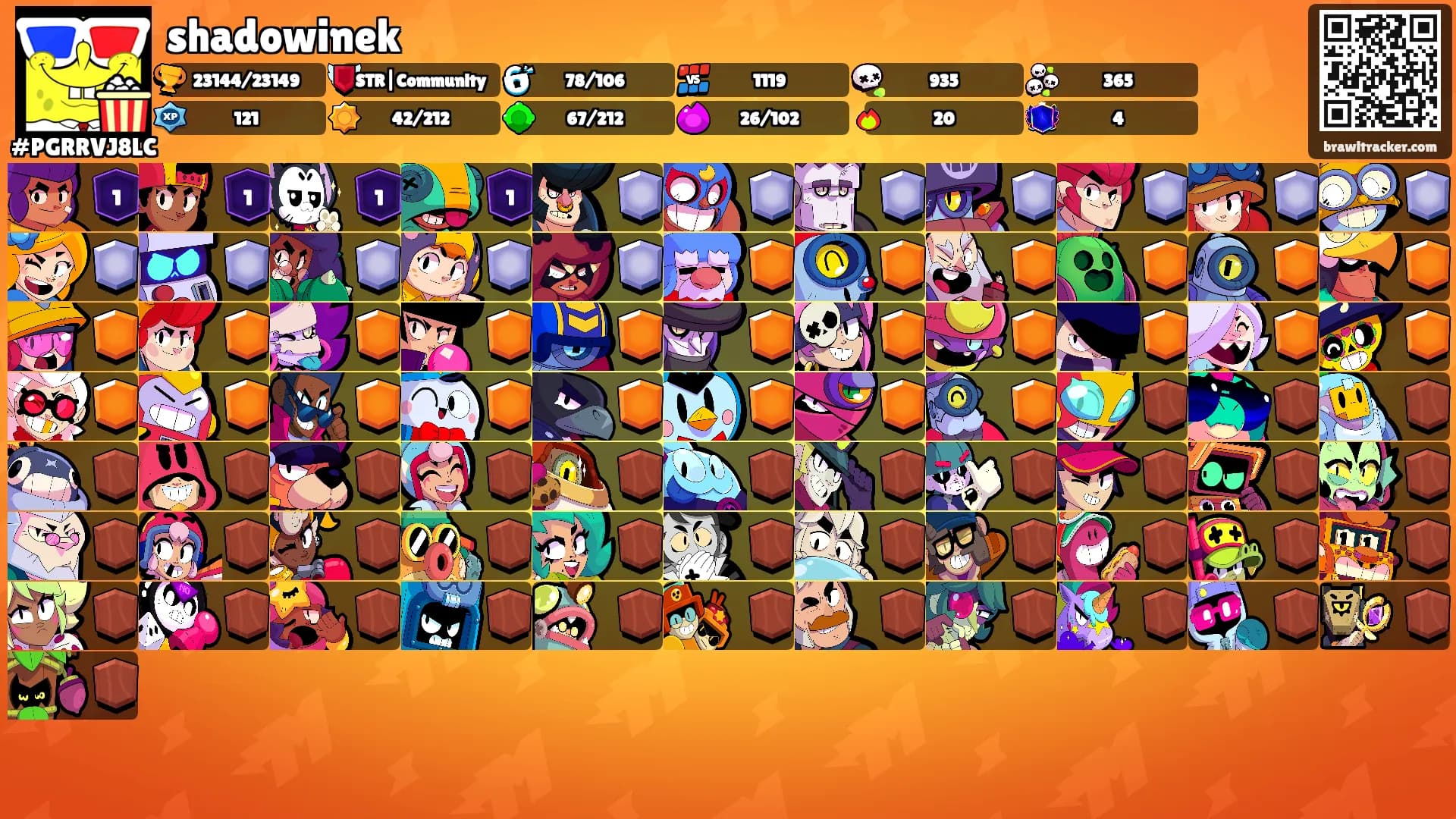 shadowinek's Ranks
