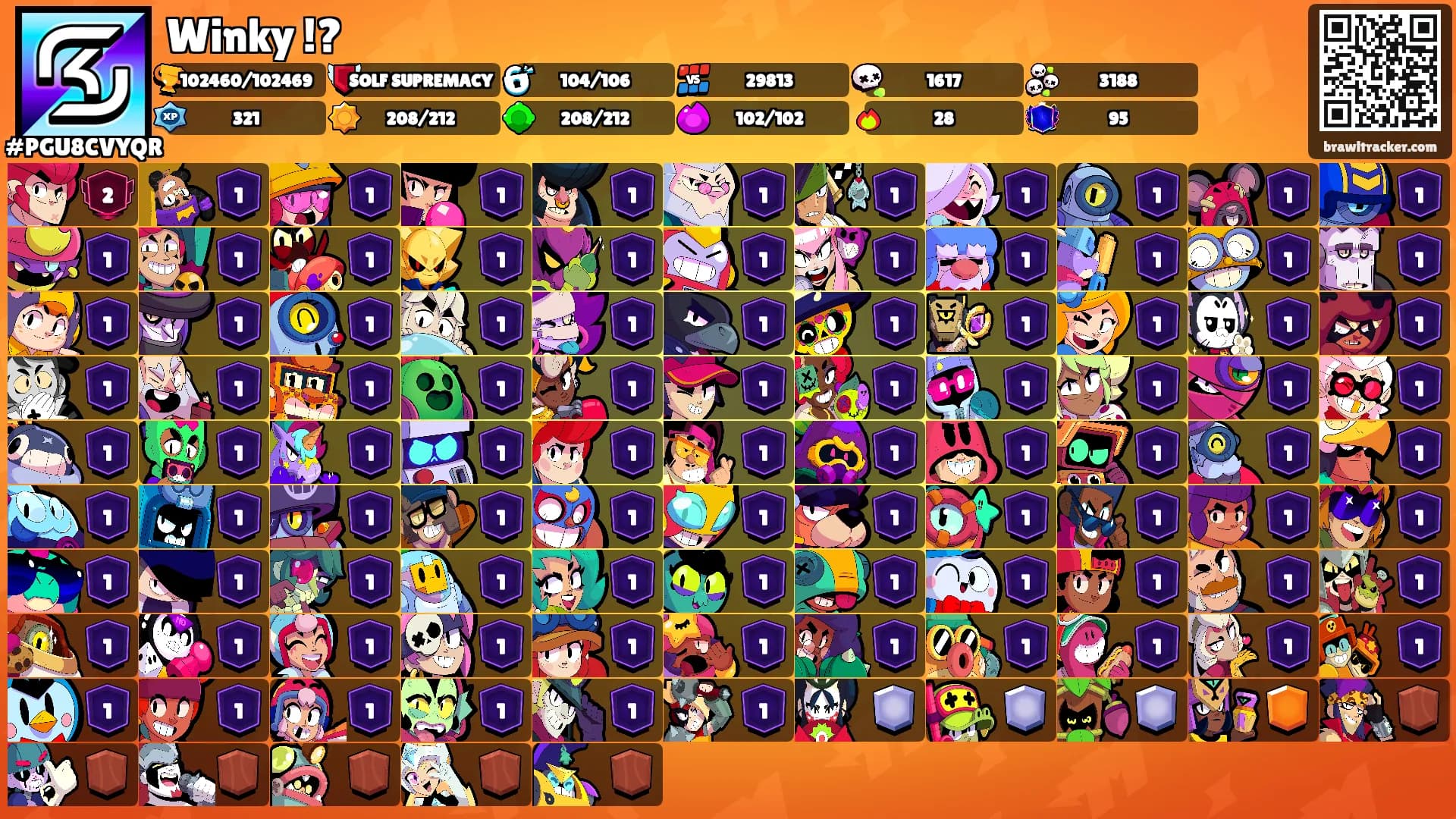 Winky !?'s Ranks