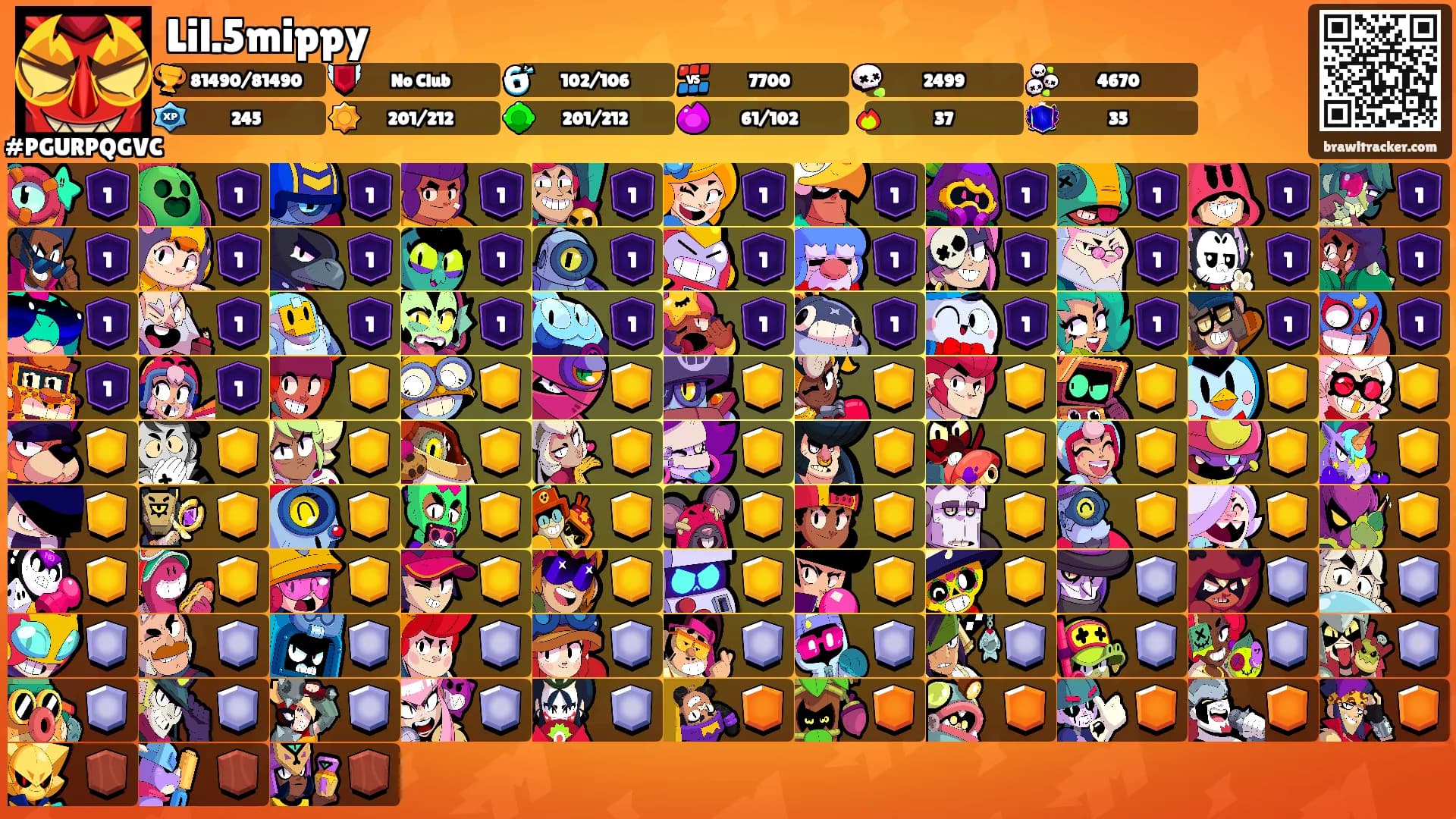 Lil.5mippy's Ranks