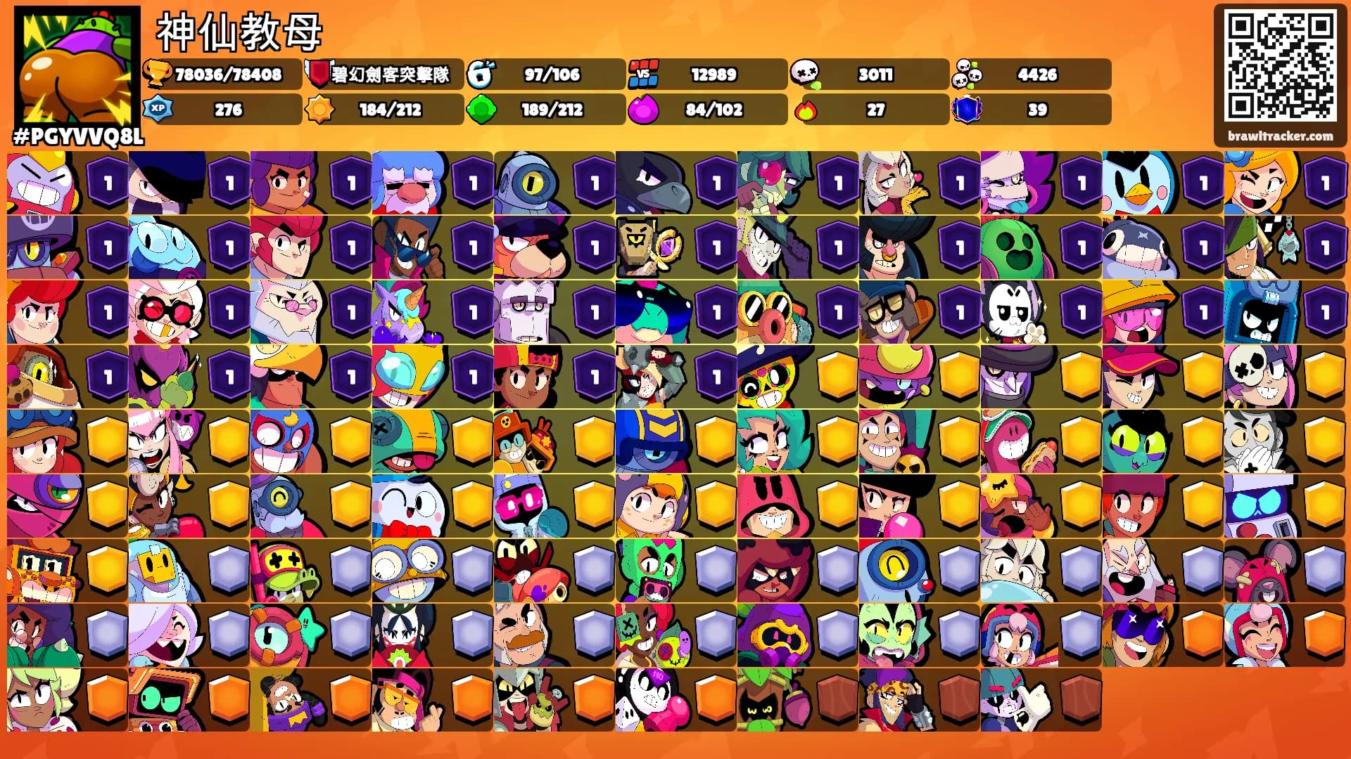 神仙教母's Ranks