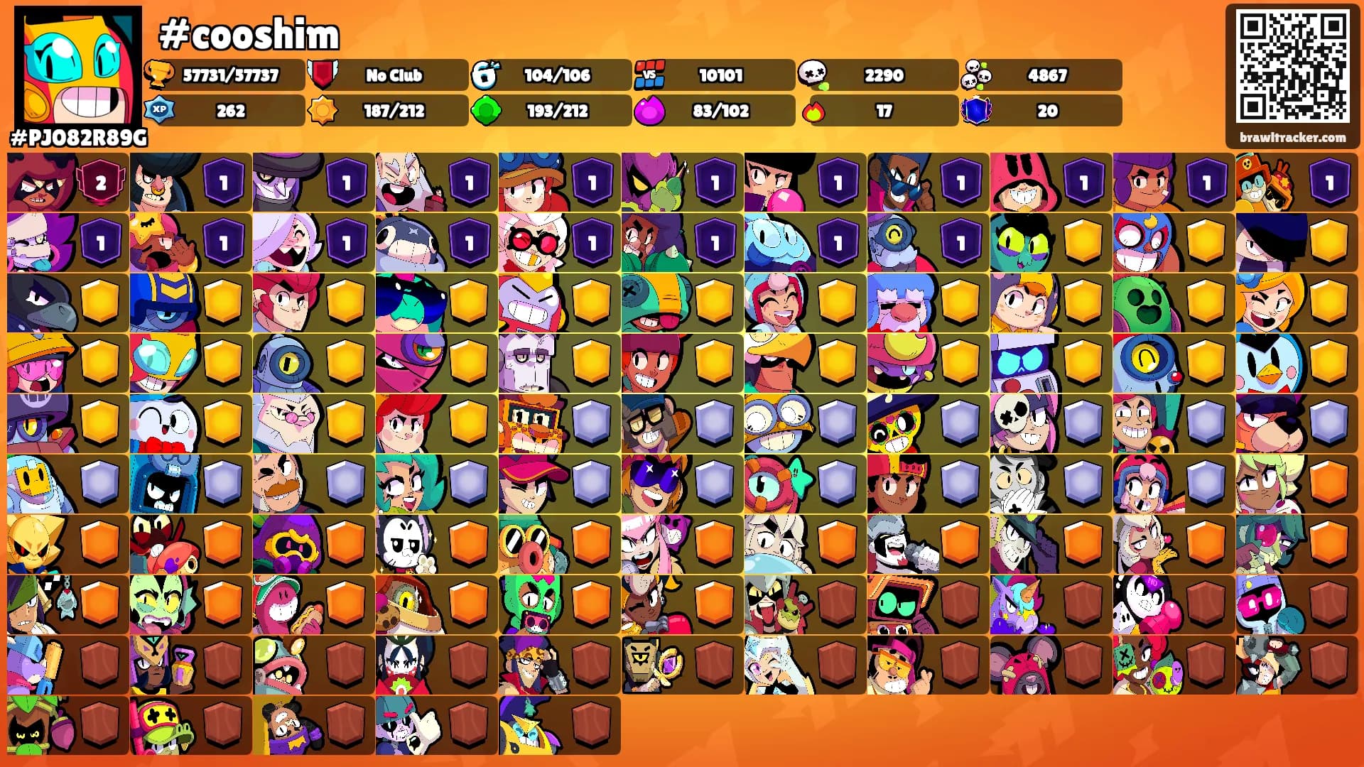 #cooshim's Ranks
