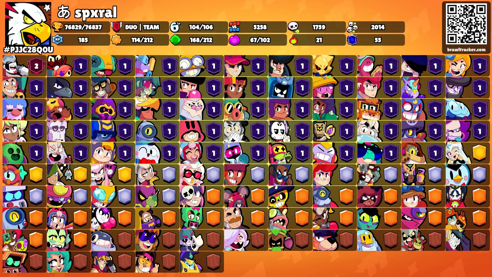 あ spxral's Ranks