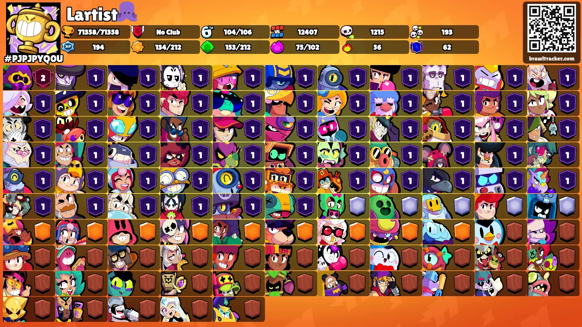 Lartist🐙's Ranks