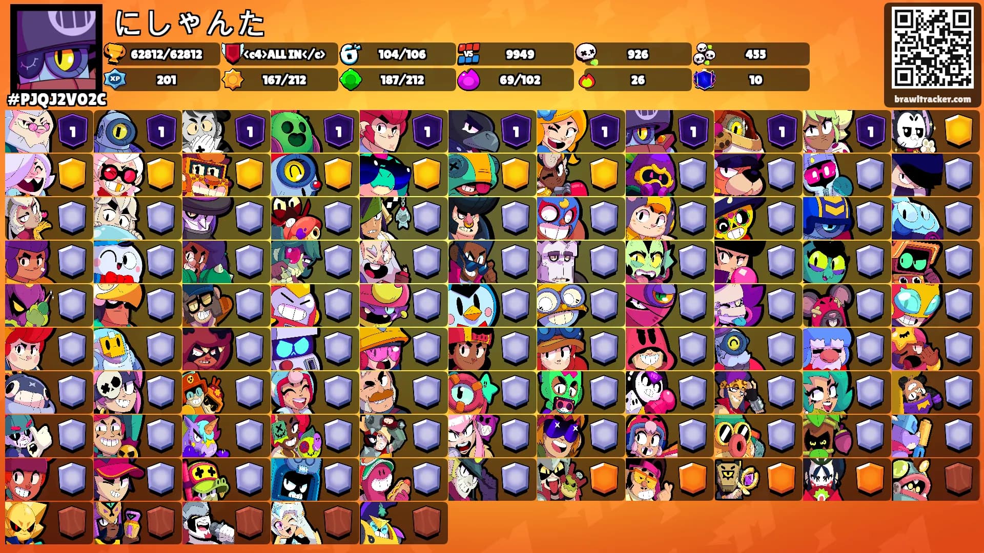 にしゃんた's Ranks