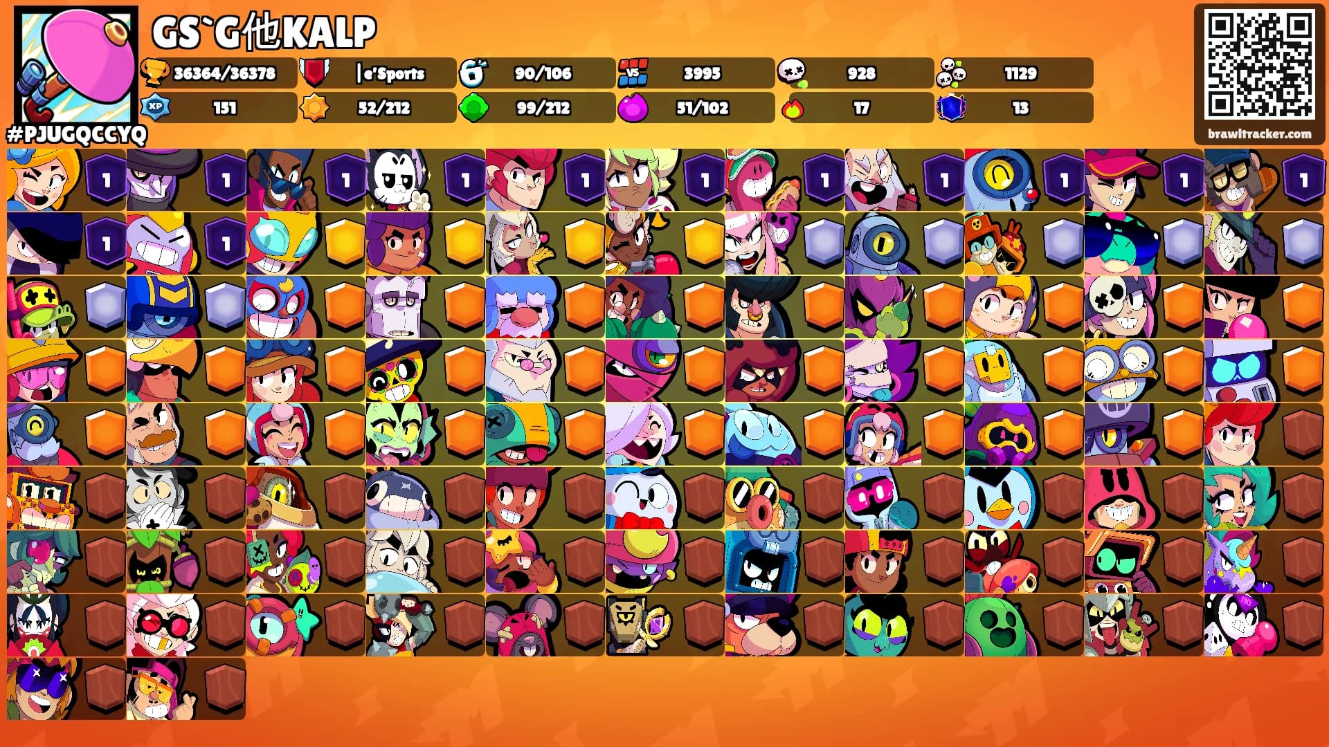 GS`G他KALP's Ranks