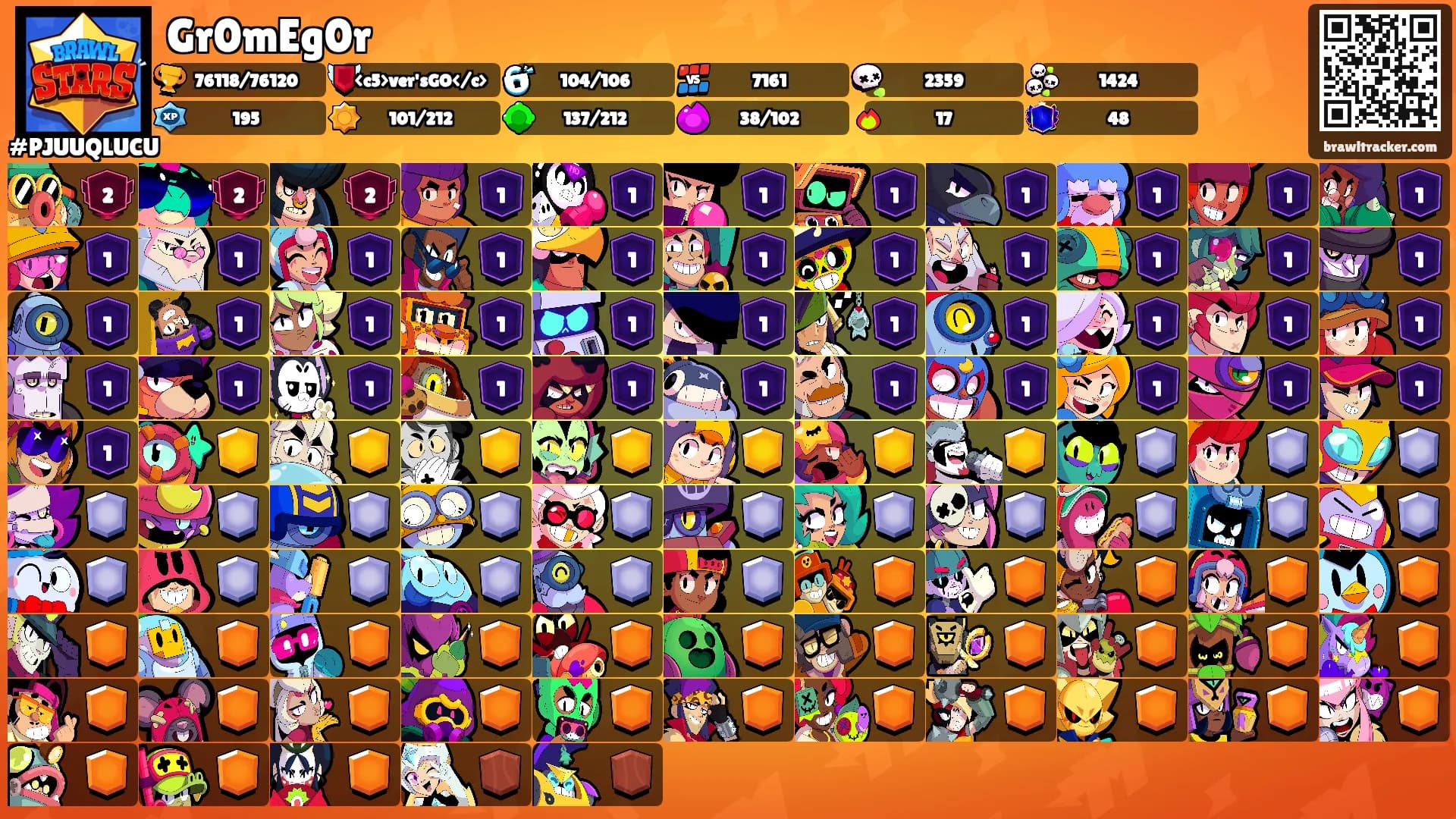 Gr0mEg0r's Ranks
