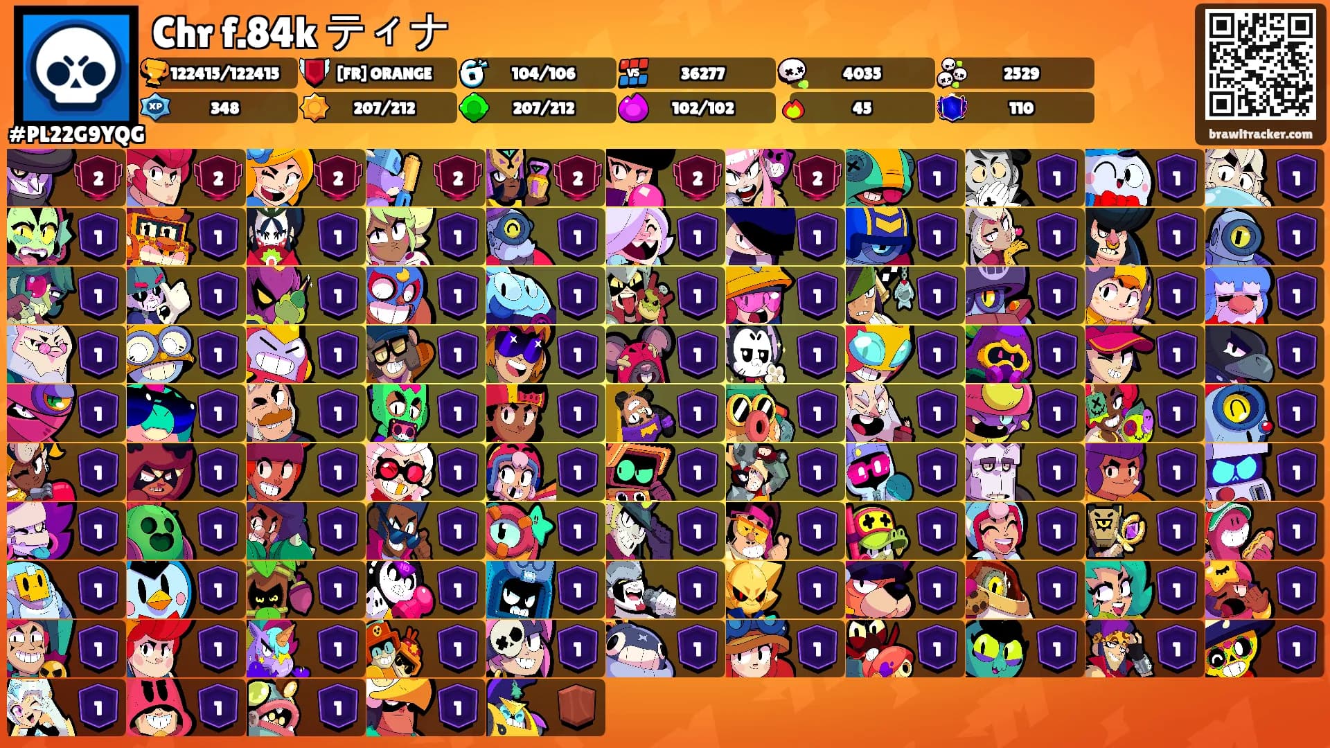 Chr𒉭f.84k𒉭ティナ's Ranks