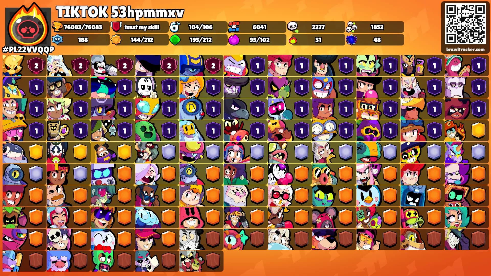 TIKTOK 53hpmmxv's Ranks