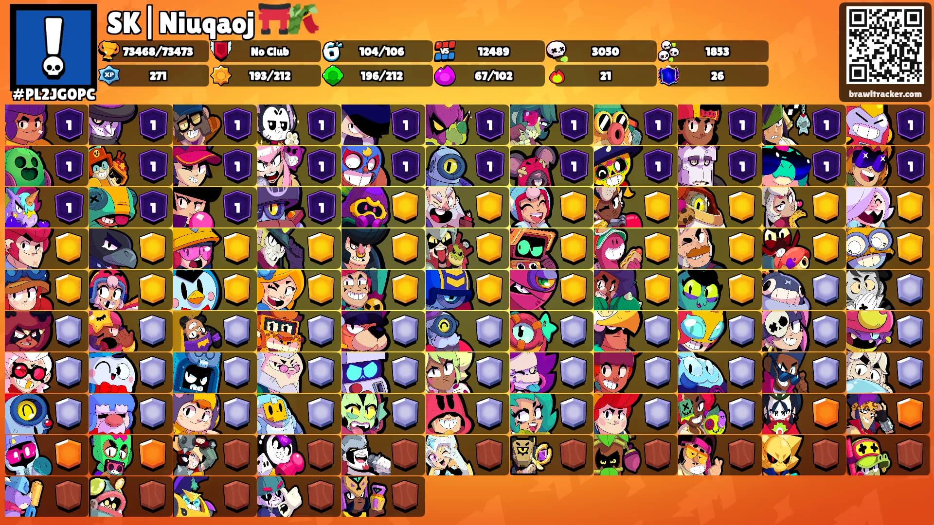 SK|Niuqaoj ⛩️🎋's Ranks