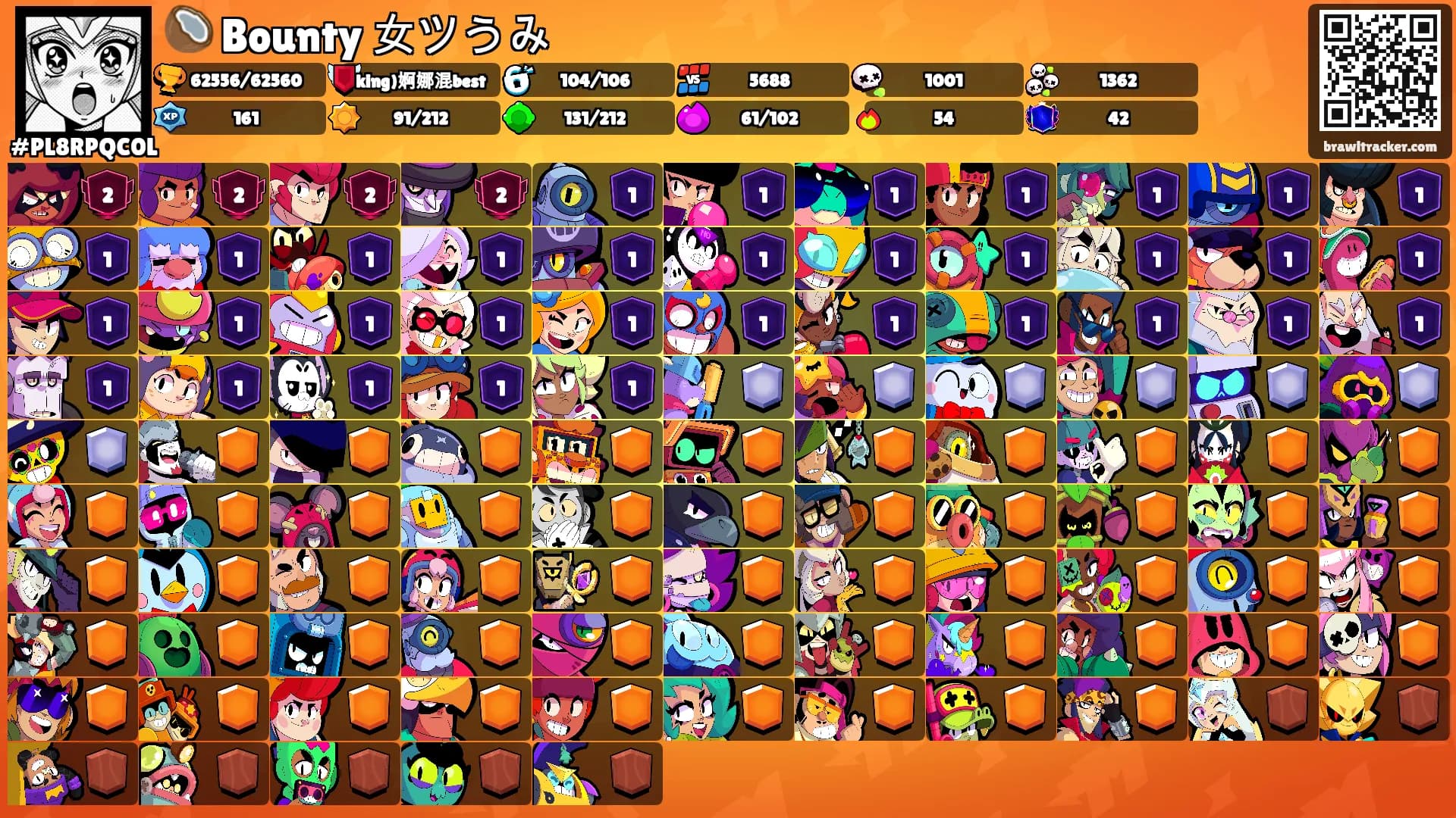 🥥 Bounty 女ツうみ's Ranks