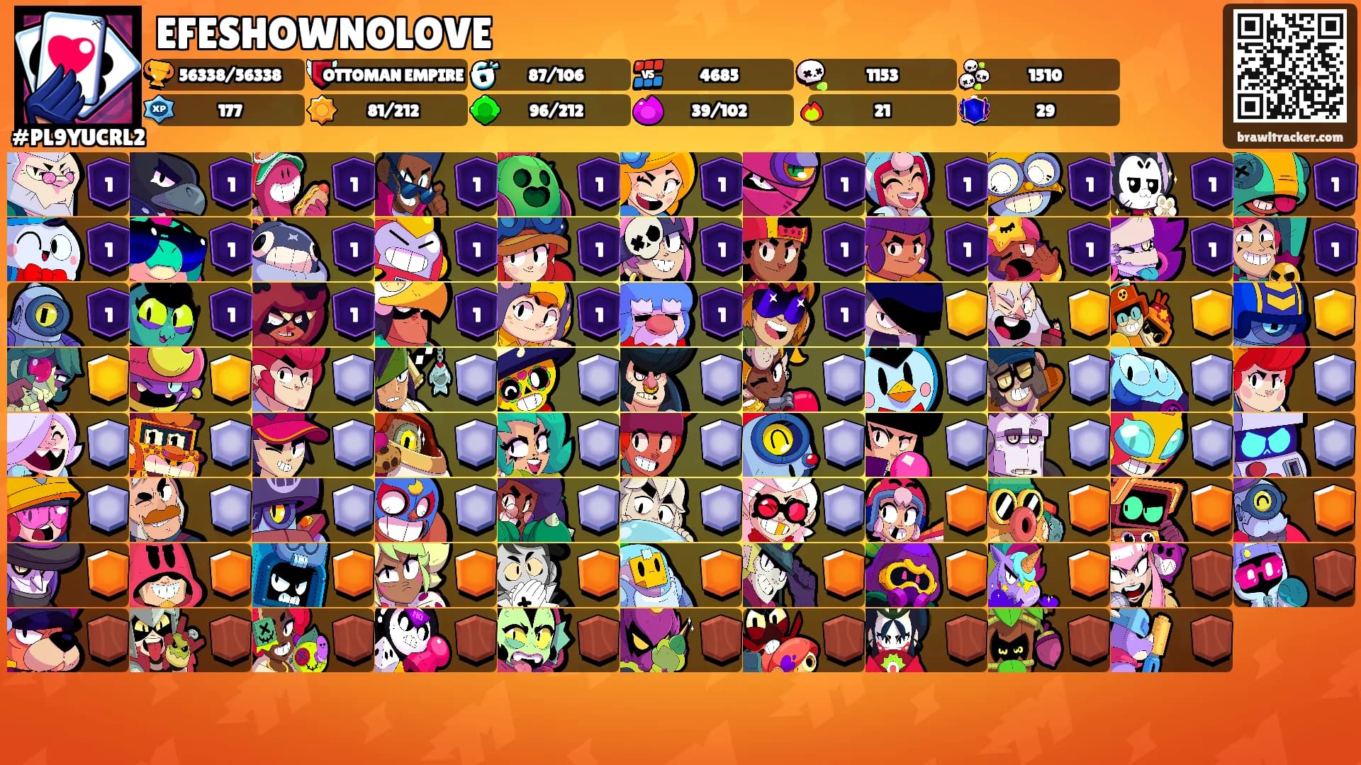EFESHOWNOLOVE's Ranks