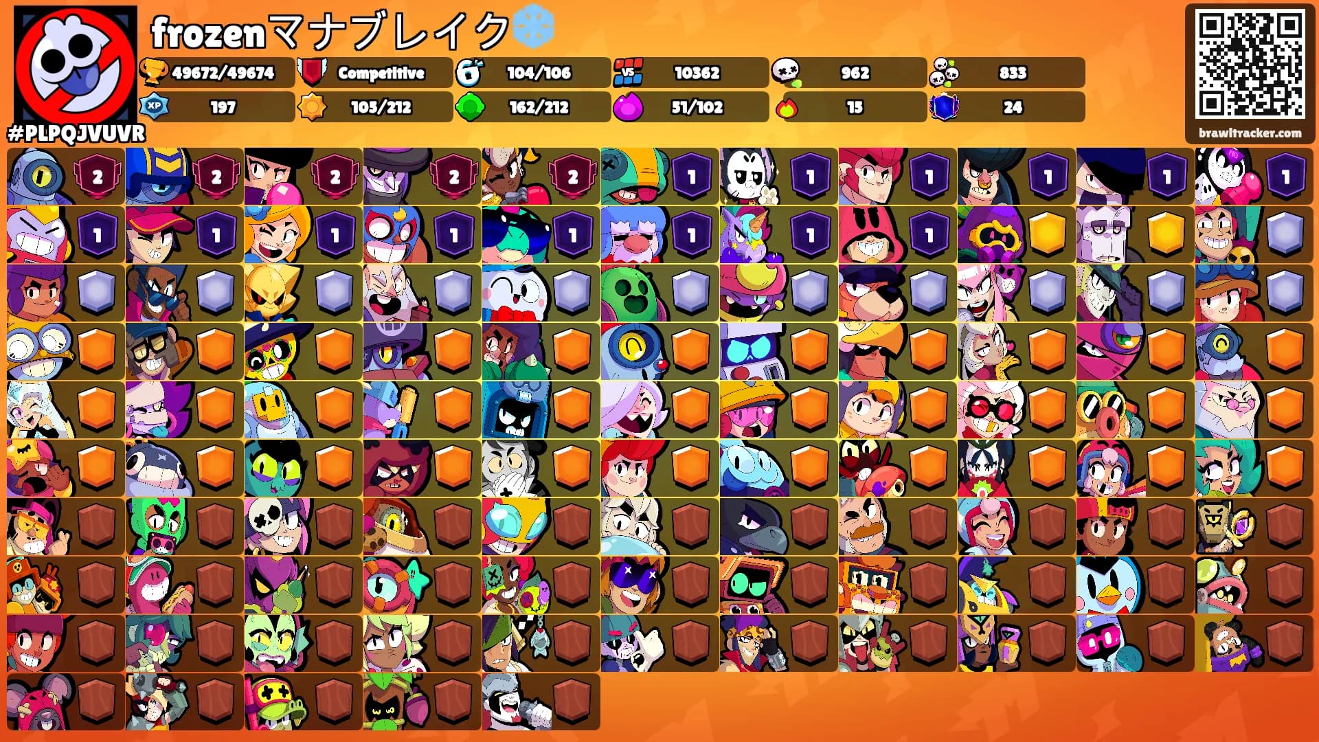 frozenマナブレイク❄️'s Ranks