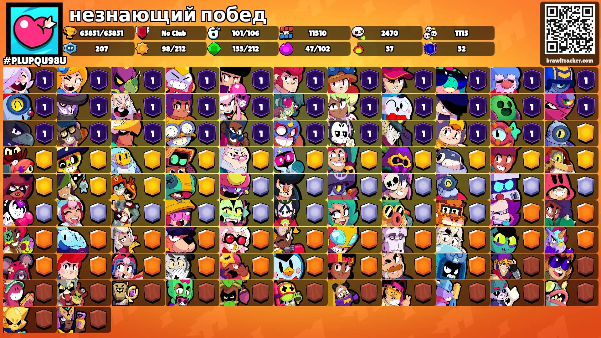 незнающий побед's Ranks