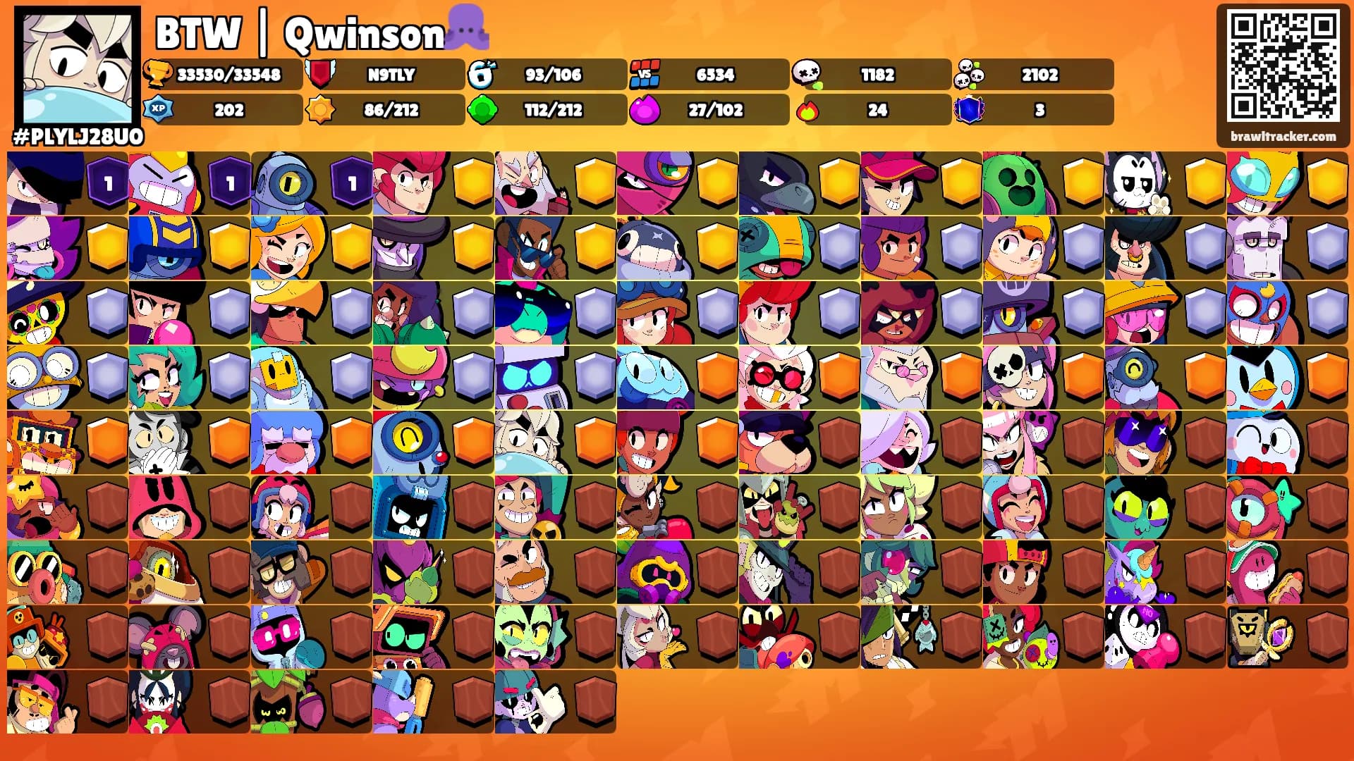 BTW | Qwinson🐙's Ranks